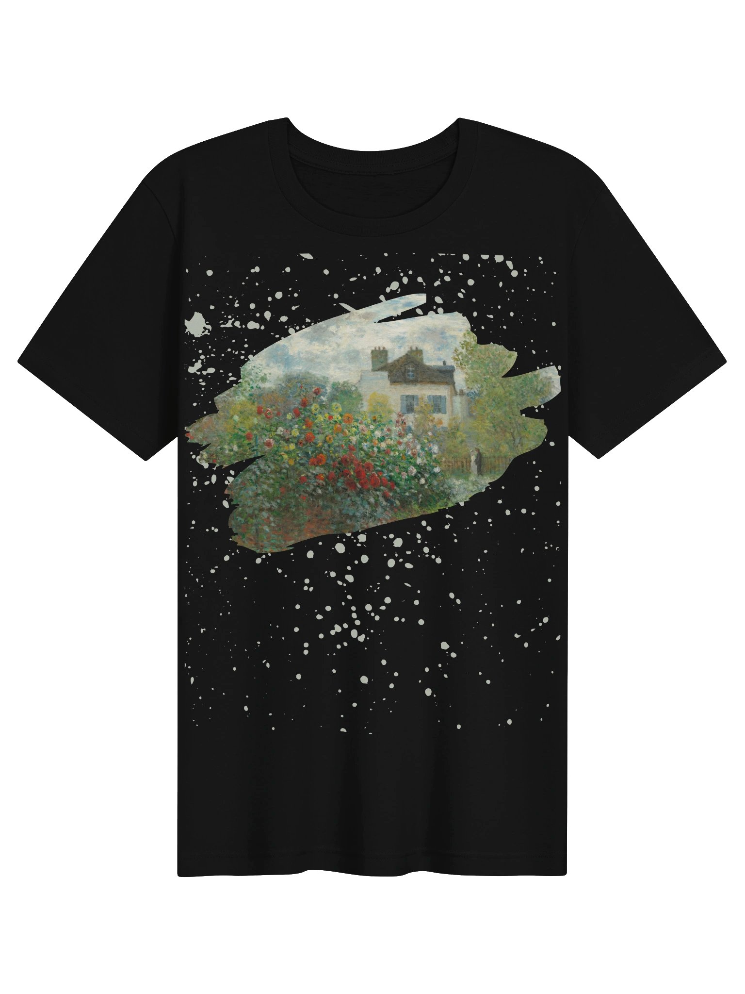 The Artist's Garden in Argenteuil (A Corner of the Garden with Dahlias) [Claude Monet] T-Shirt product image (5)