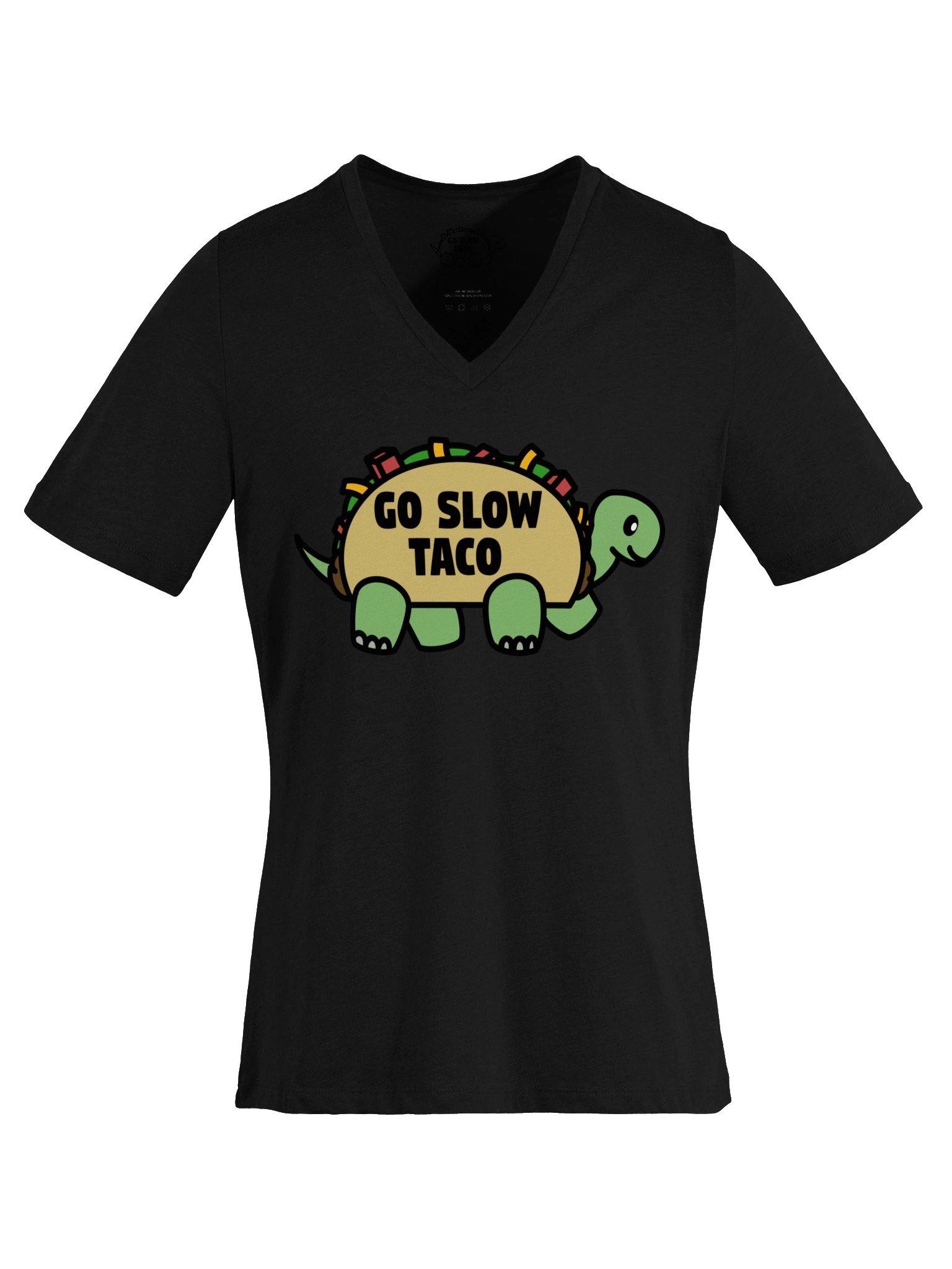 Go Slow Taco V-Neck T-Shirt product image (5)