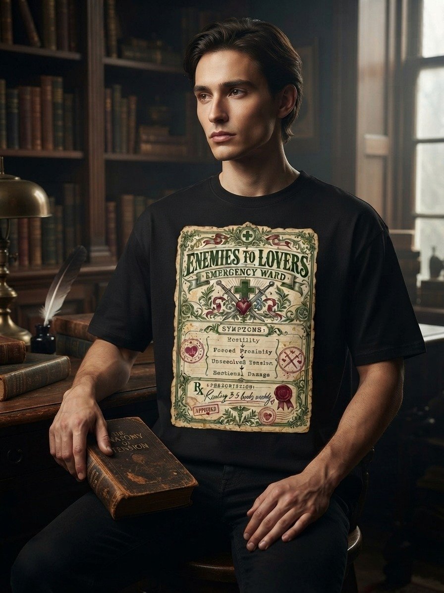Enemies to Lovers Emergency Ward Vintage Prescription Shirt product image (7)