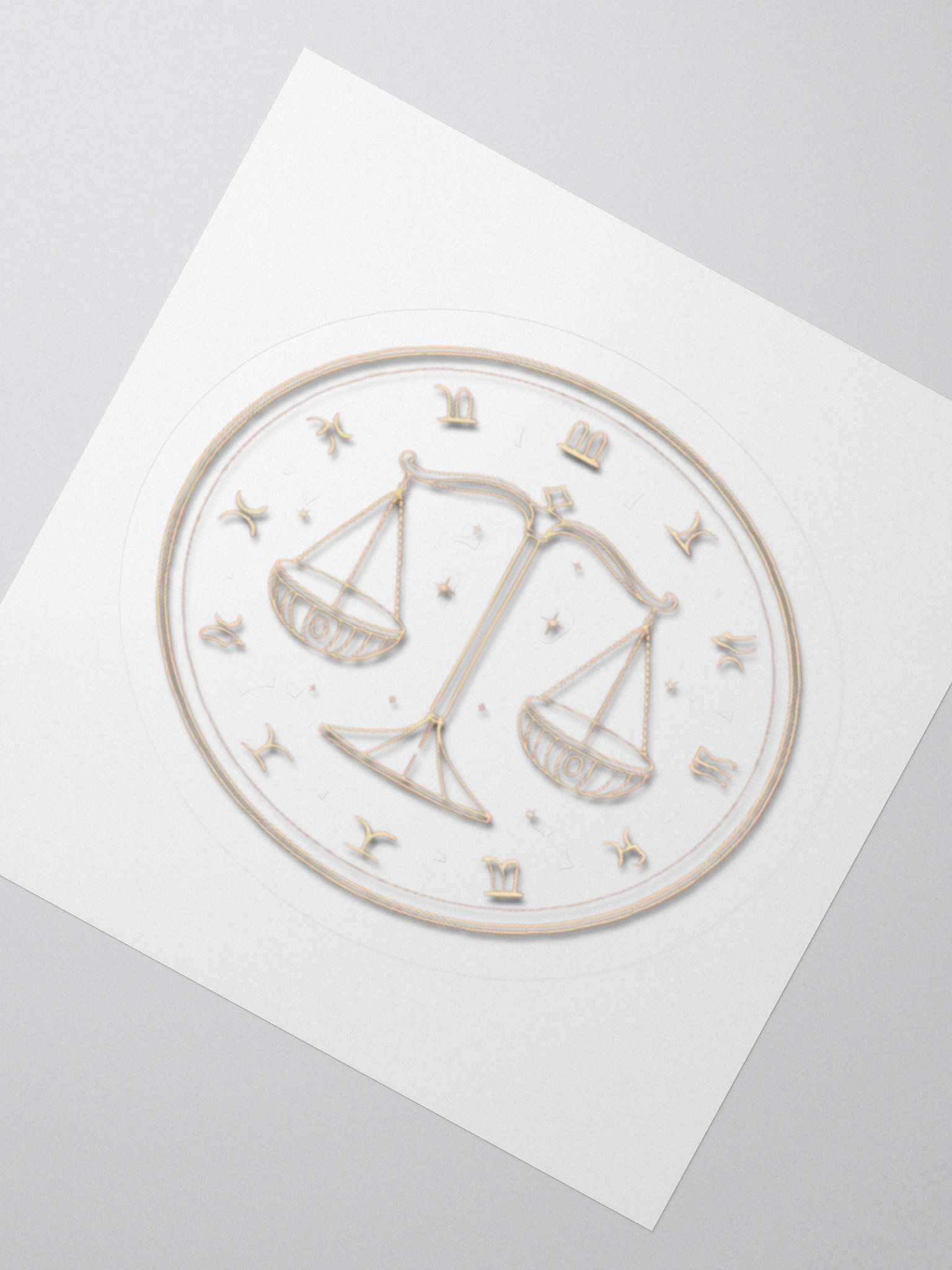 Libra Scales Kisscut Sticker product image (6)