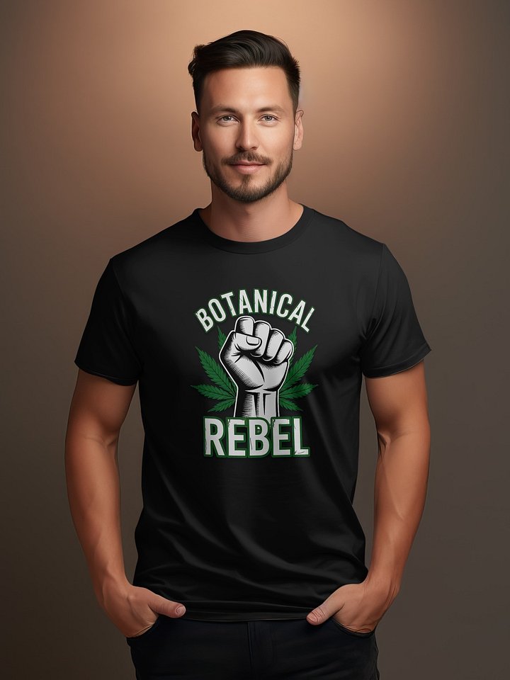 Botanical Rebel – Cannabis Leaf Fist & Plant Power Graphic - Heavyweight T-Shirt product image (2)