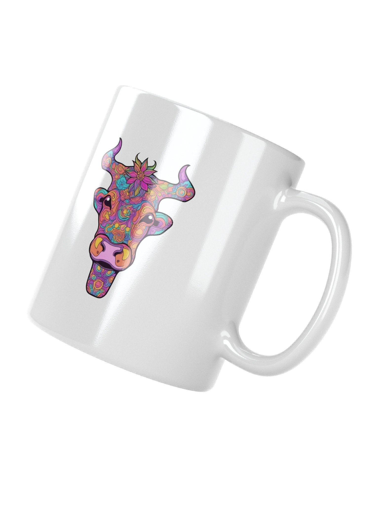 Floral Cow Face - Mug product image (4)