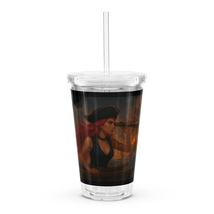 Kitty's on the Lookout Straw and Cup product image (1)