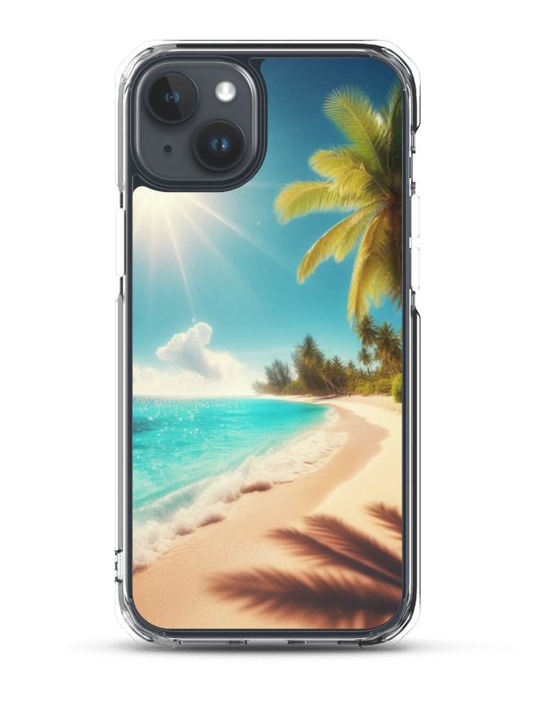 Tropical Breeze MagSafe® iPhone® Clear Case | AI Design product image (1)
