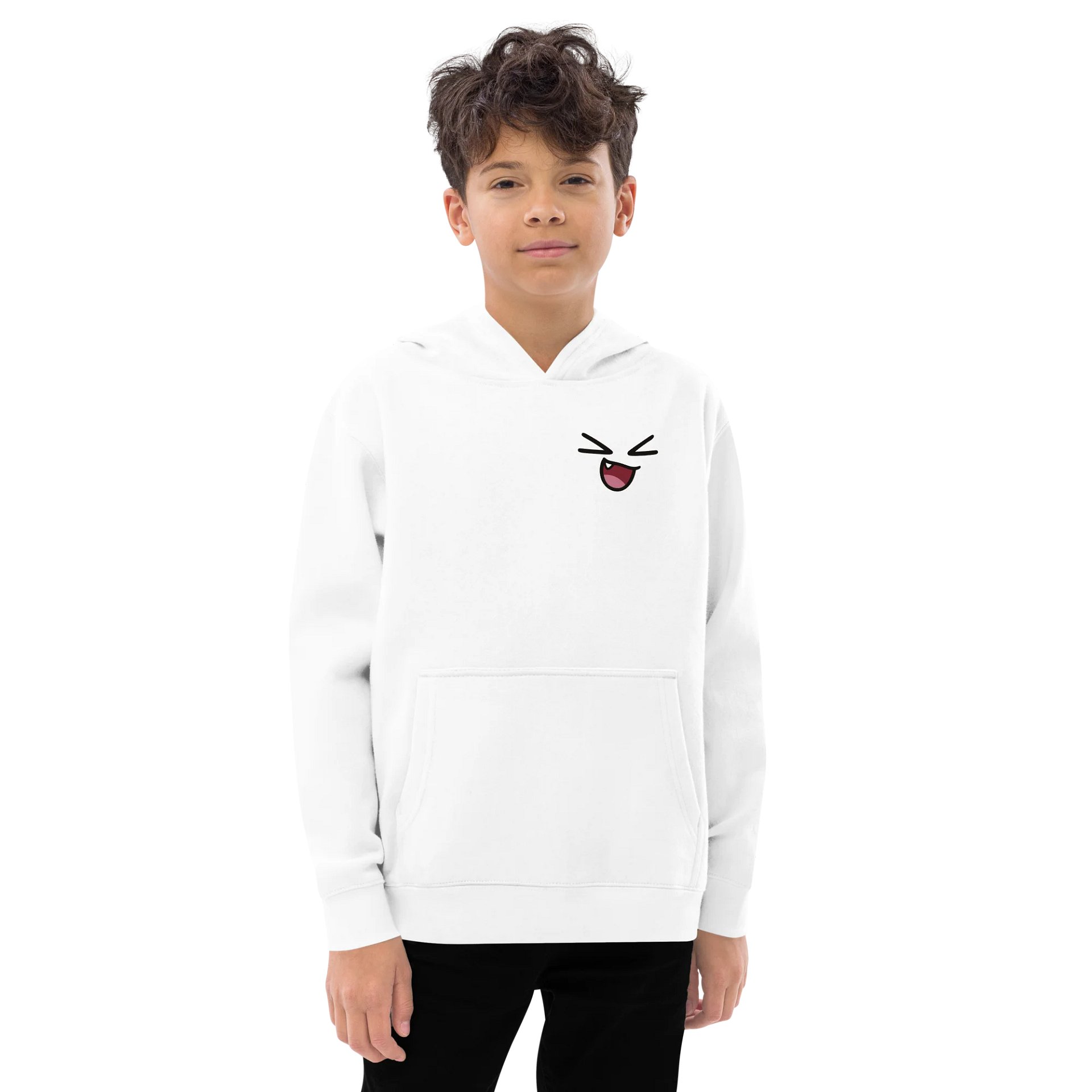 LaughOutLoud Hoodie | Cute Laughing Face Graphic | Positive Vibes Streetwear | Fun Expression Pullover for Men/Women | Aesthetic Happy Hoodie product image (1)