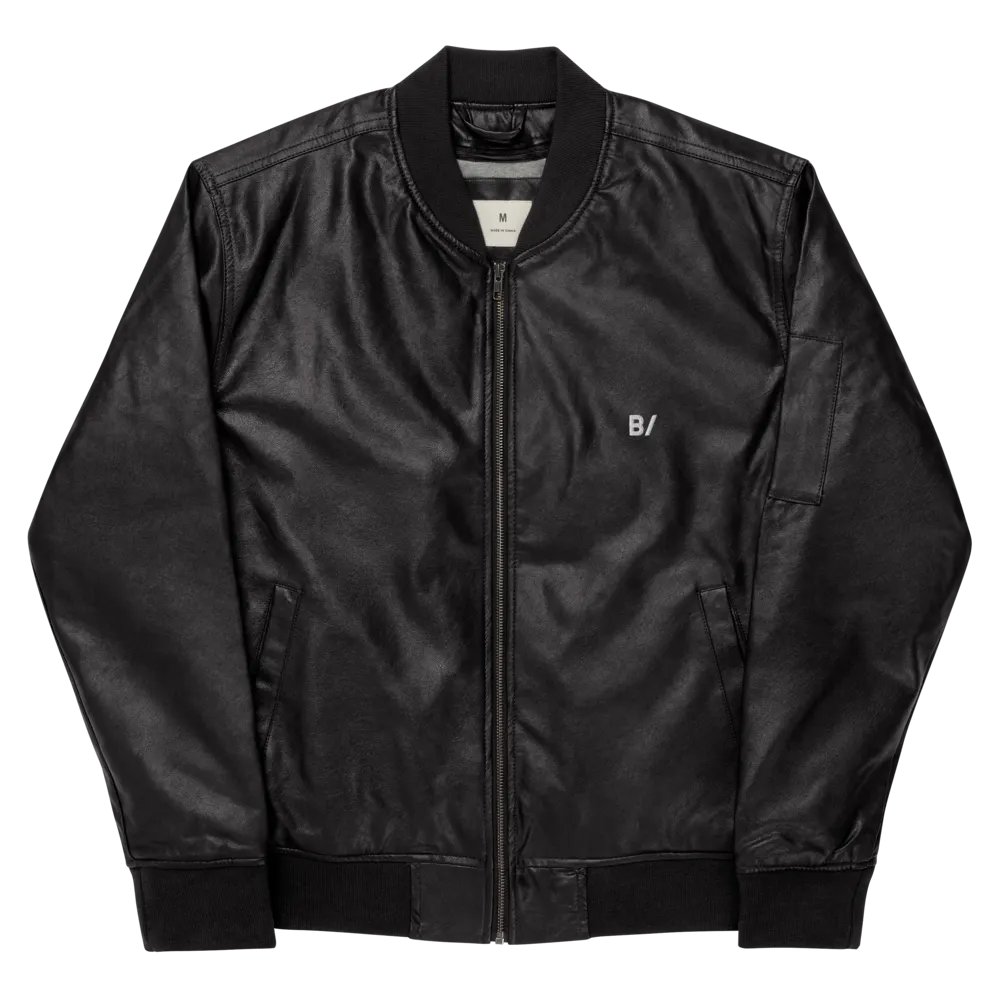 B/ Falsch Leather Bomber Jacket product image (10)