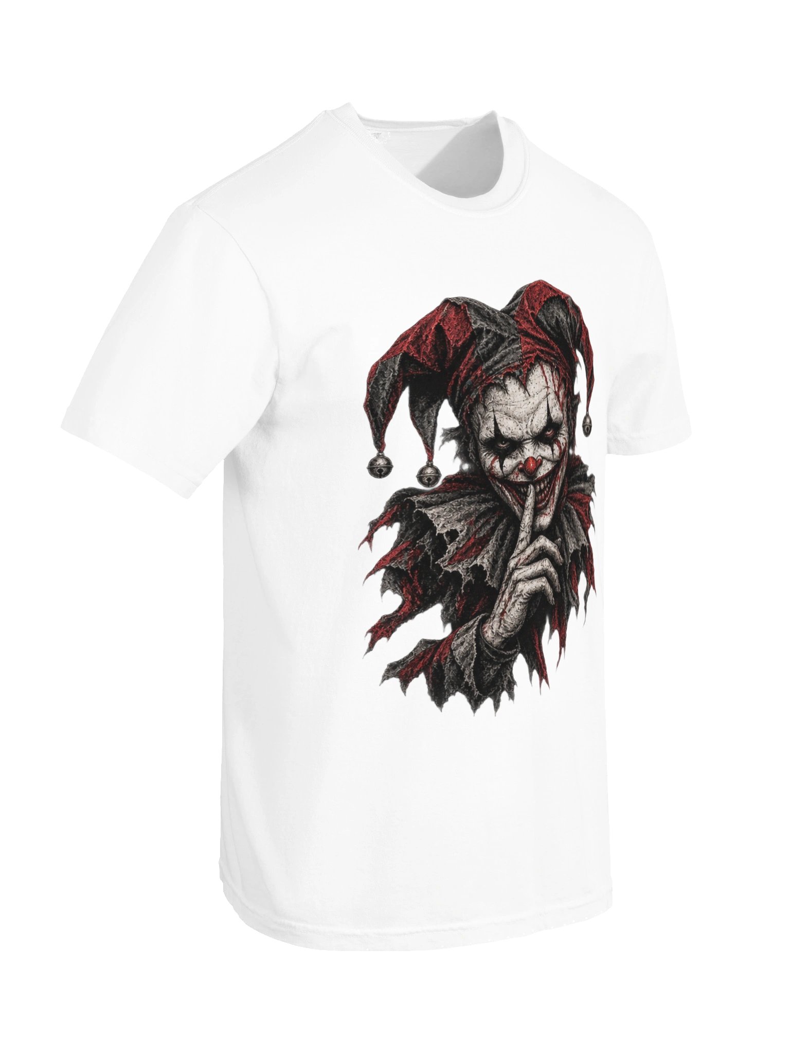 SINISTER HARLEQUIN JESTER GRAPHIC T-SHIRT | EVIL CLOWN HORROR GRAPHIC TEE product image (8)
