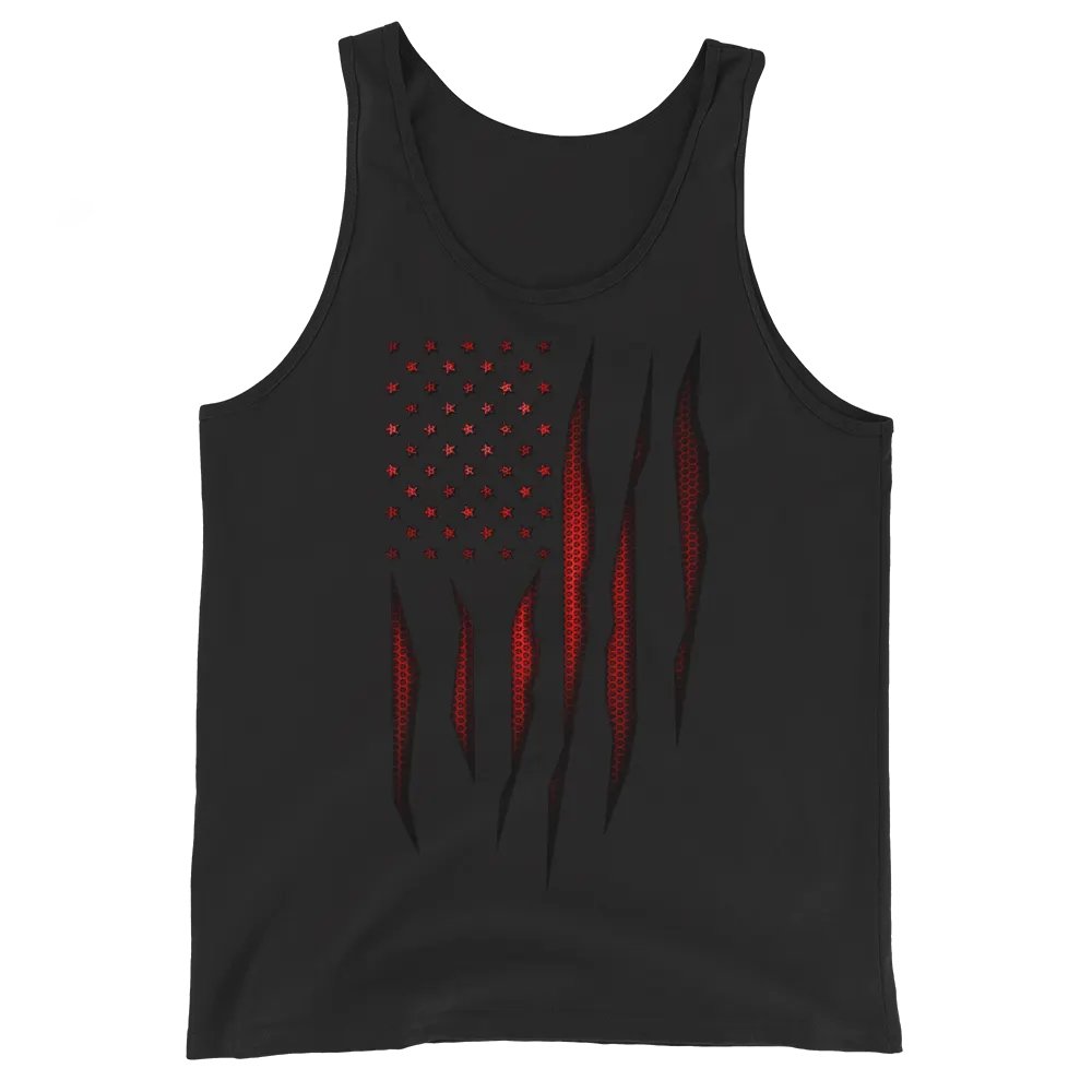 Red Carbon Onyx American Flag Tank Top product image (1)