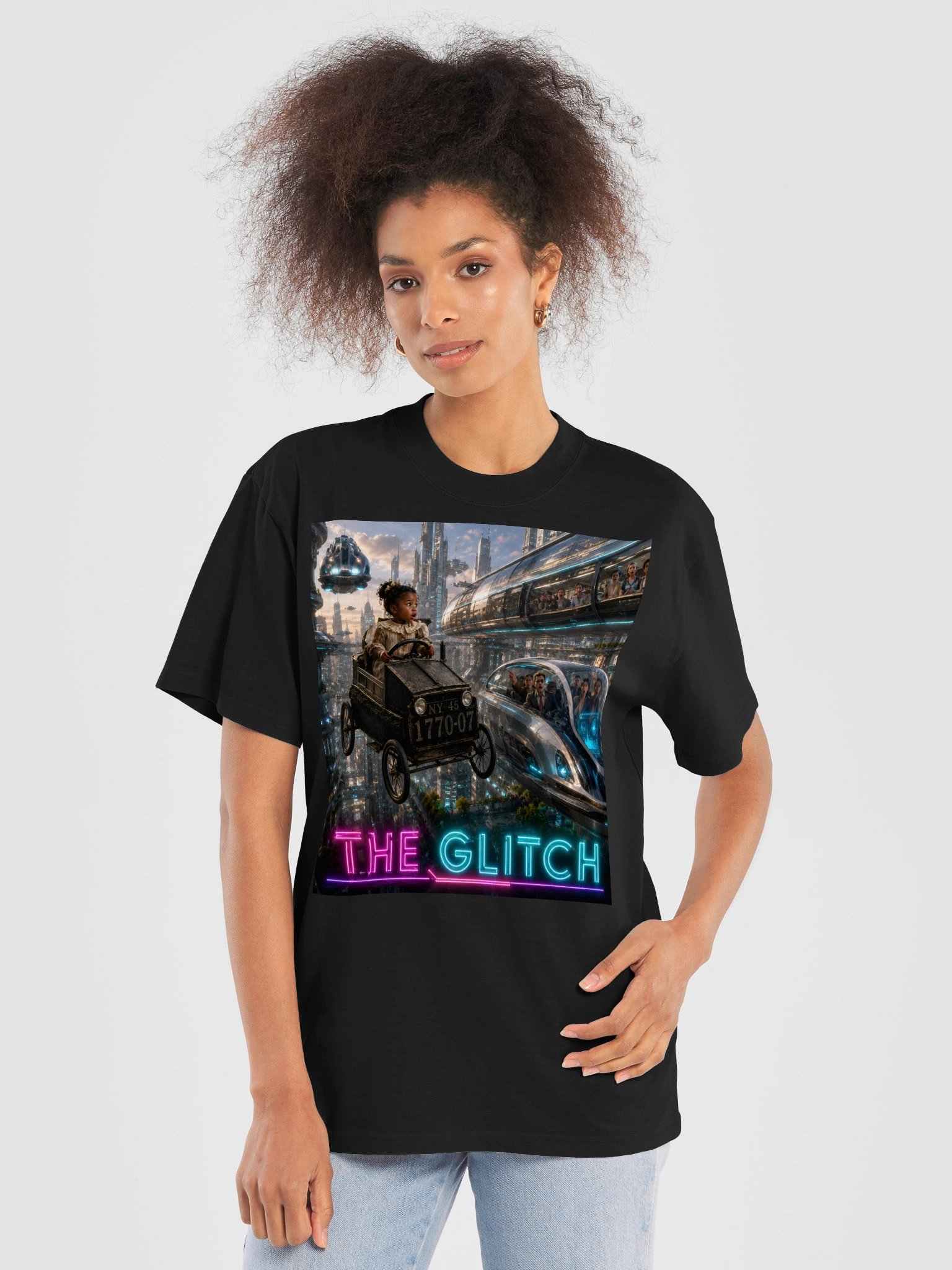 The Glitch Sci Fi T Shirt | Funny Time Travel Shirt | Gamer Book Lover Gift product image (6)