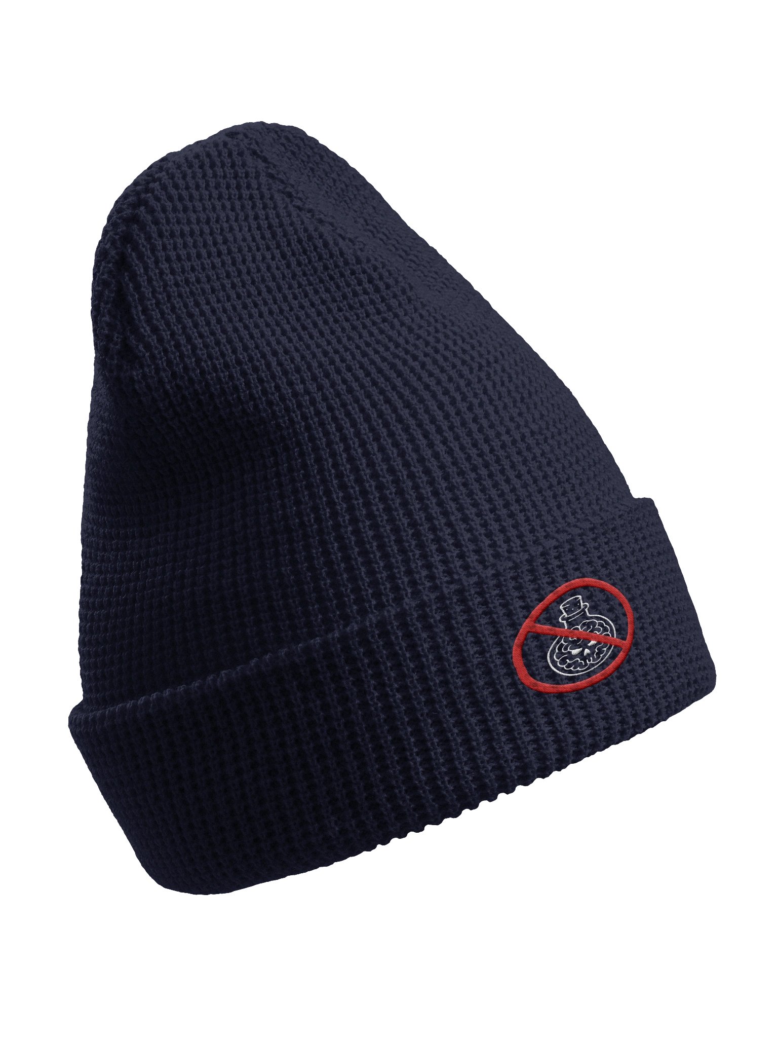 Anti-Mind-Poison Embroidered Logo - Waffle Beanie product image (2)