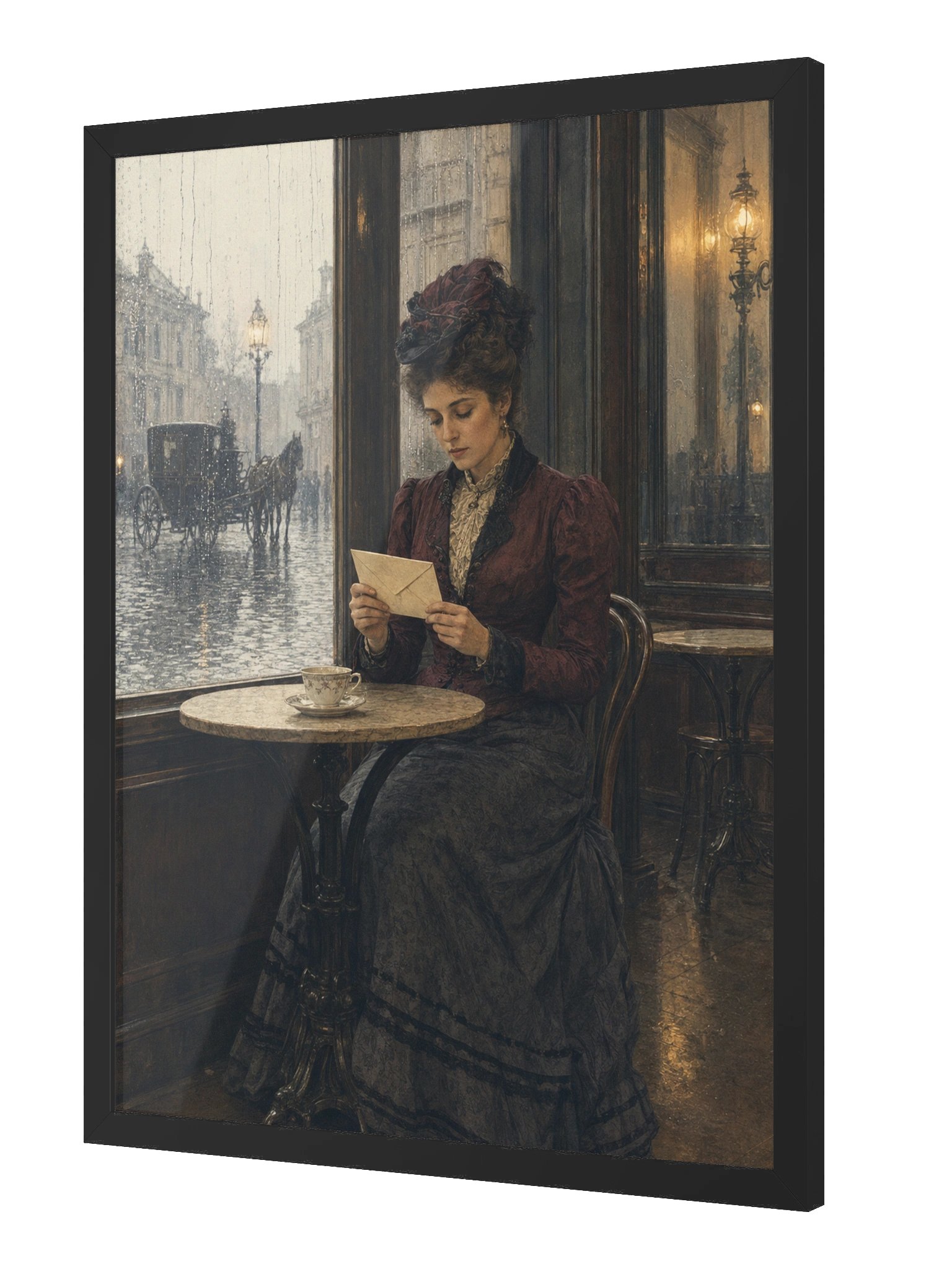 La Lettera al Caffè — Framed Matte Art Print product image (4)