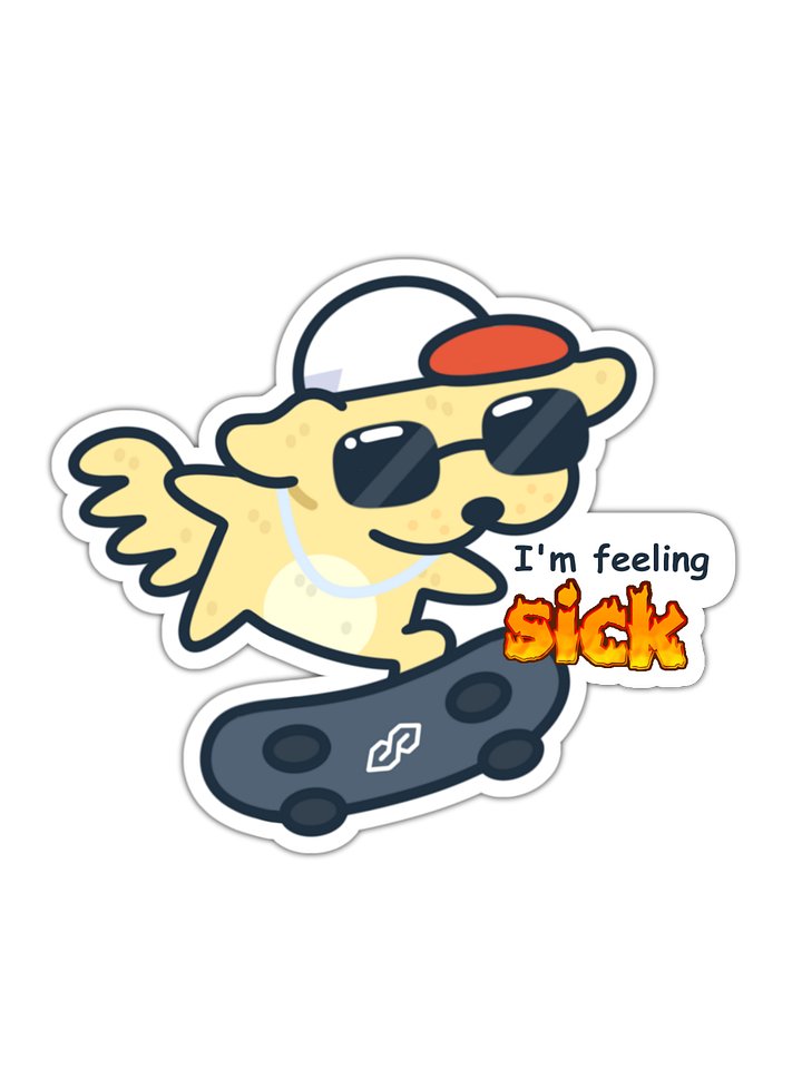 SICK DOG STICKER product image (1)