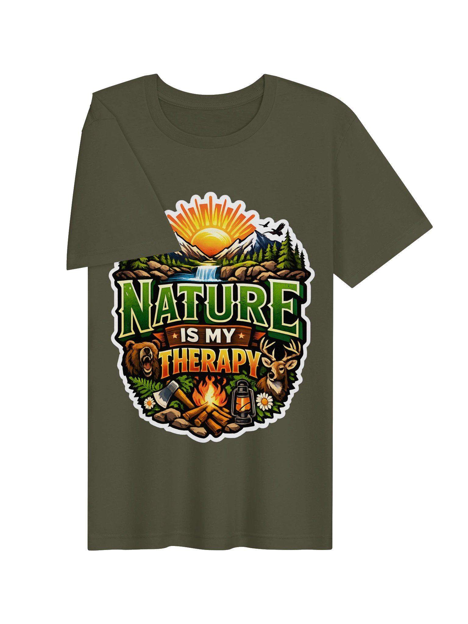 Nature Is My Therapy Outdoor Graphic Tee product image (20)