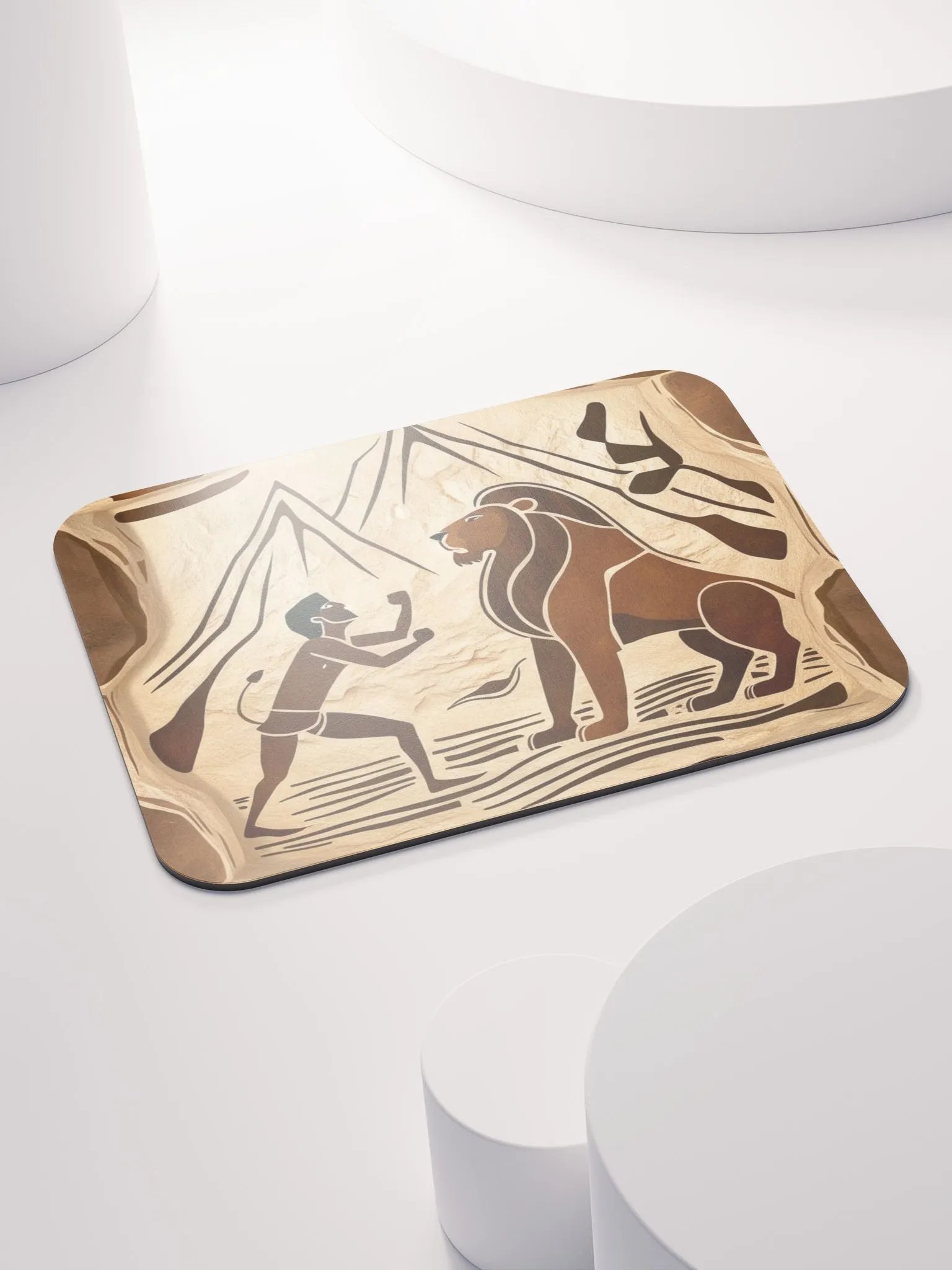 Ancient Cave Battle Mouse Pad product image (4)
