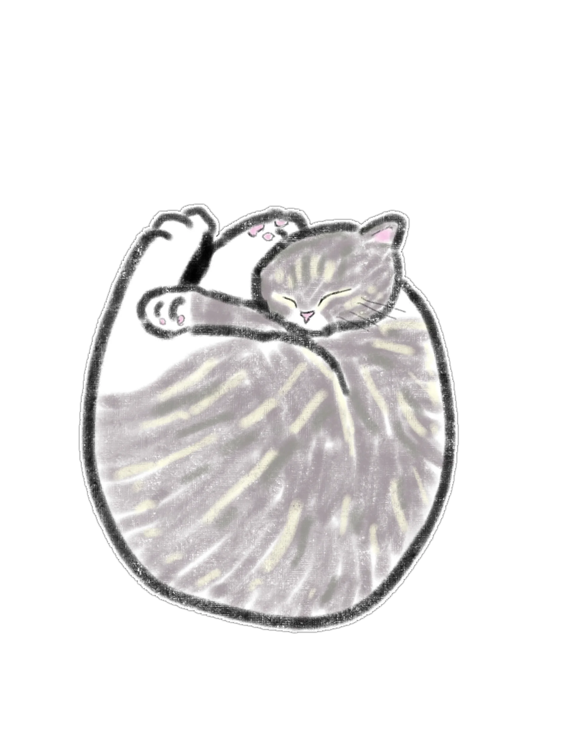15 Cute Hand-Drawn Cat PNG Clipart Bundle product image (2)