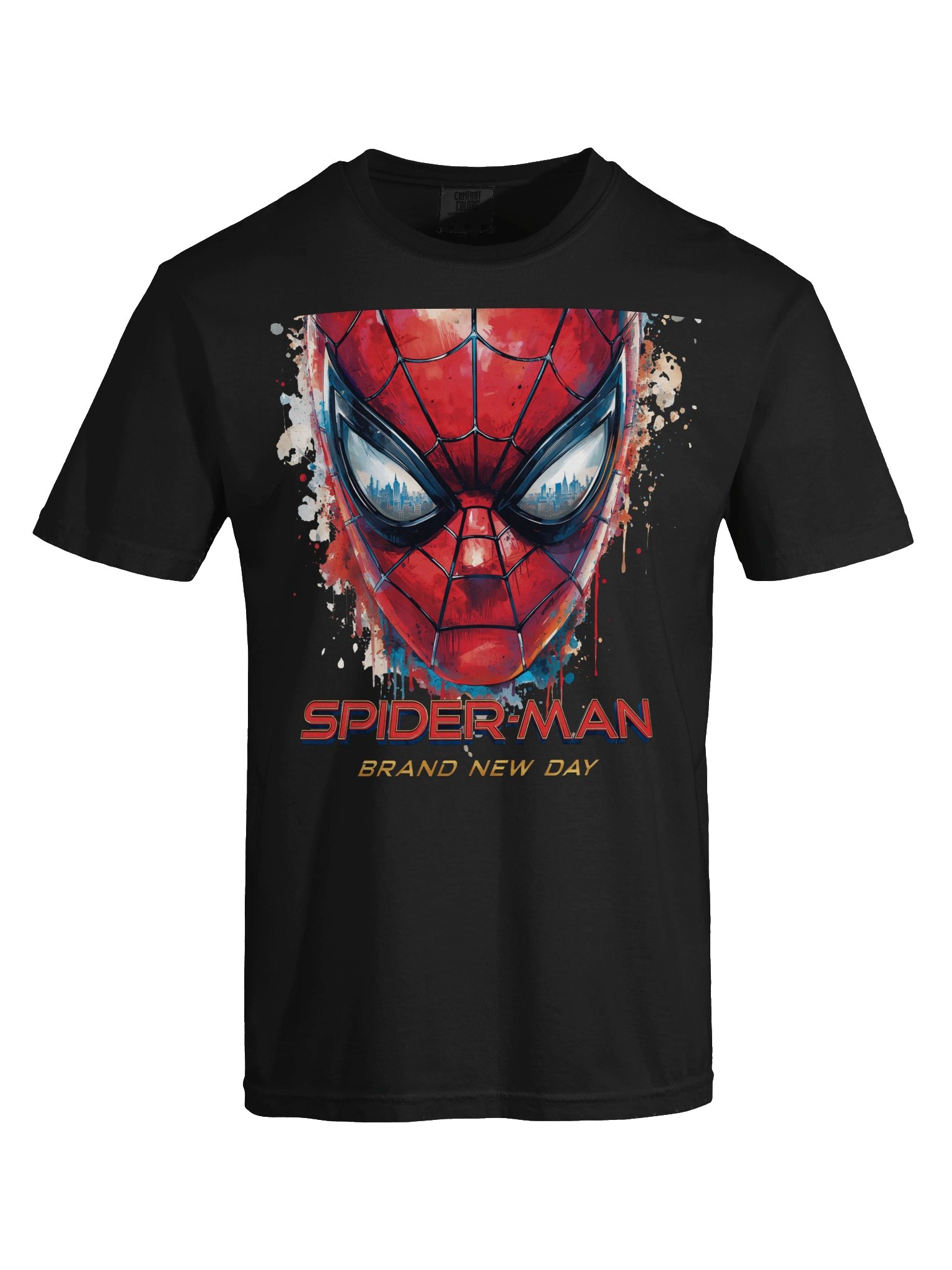 Spider-Man Brand New Day Mask T-Shirt | Dark Streetwear Marvel Tee product image (1)