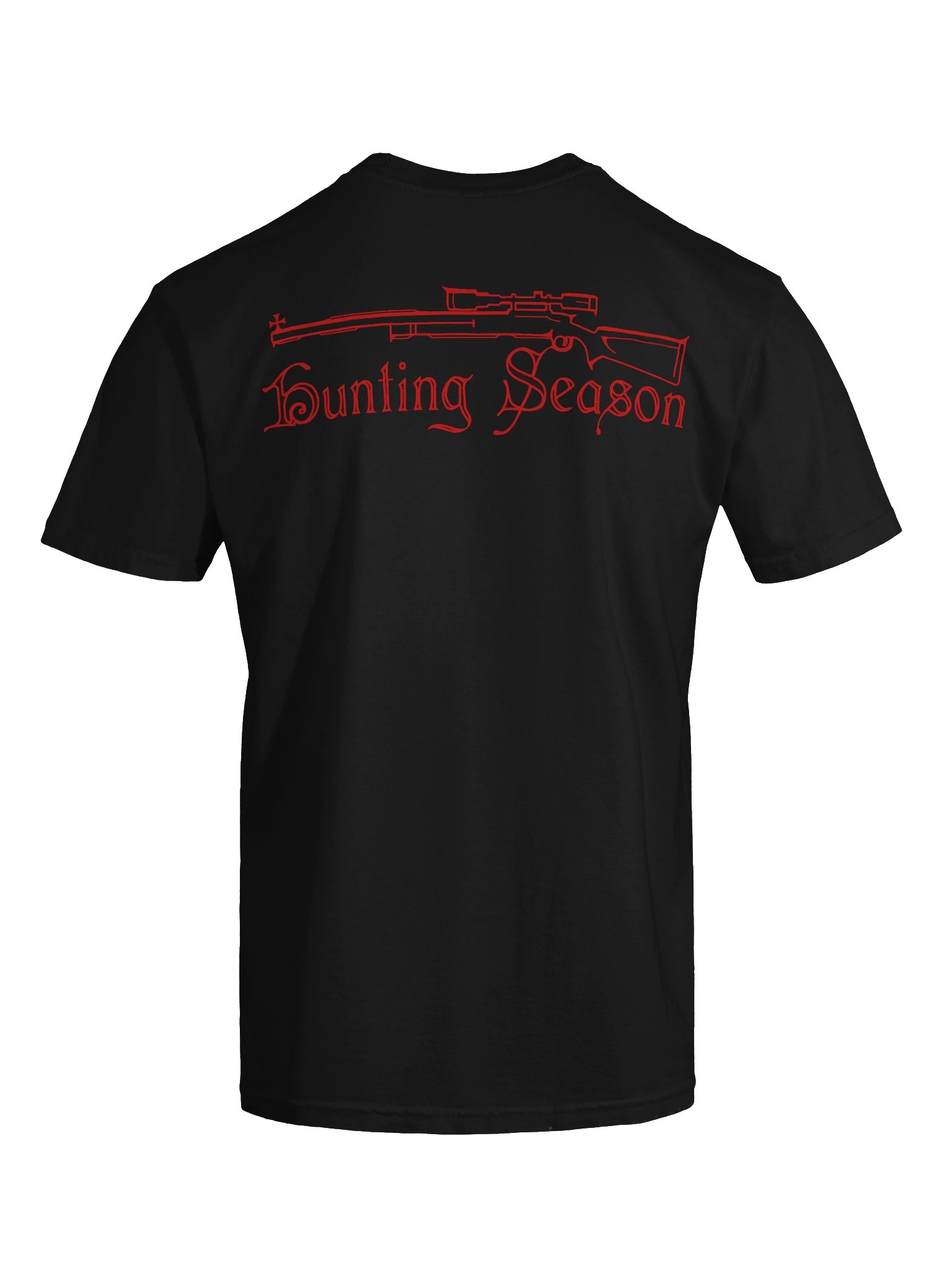 "HUNTING SEASON" TSHIRT RED BACKPRINT product image (9)