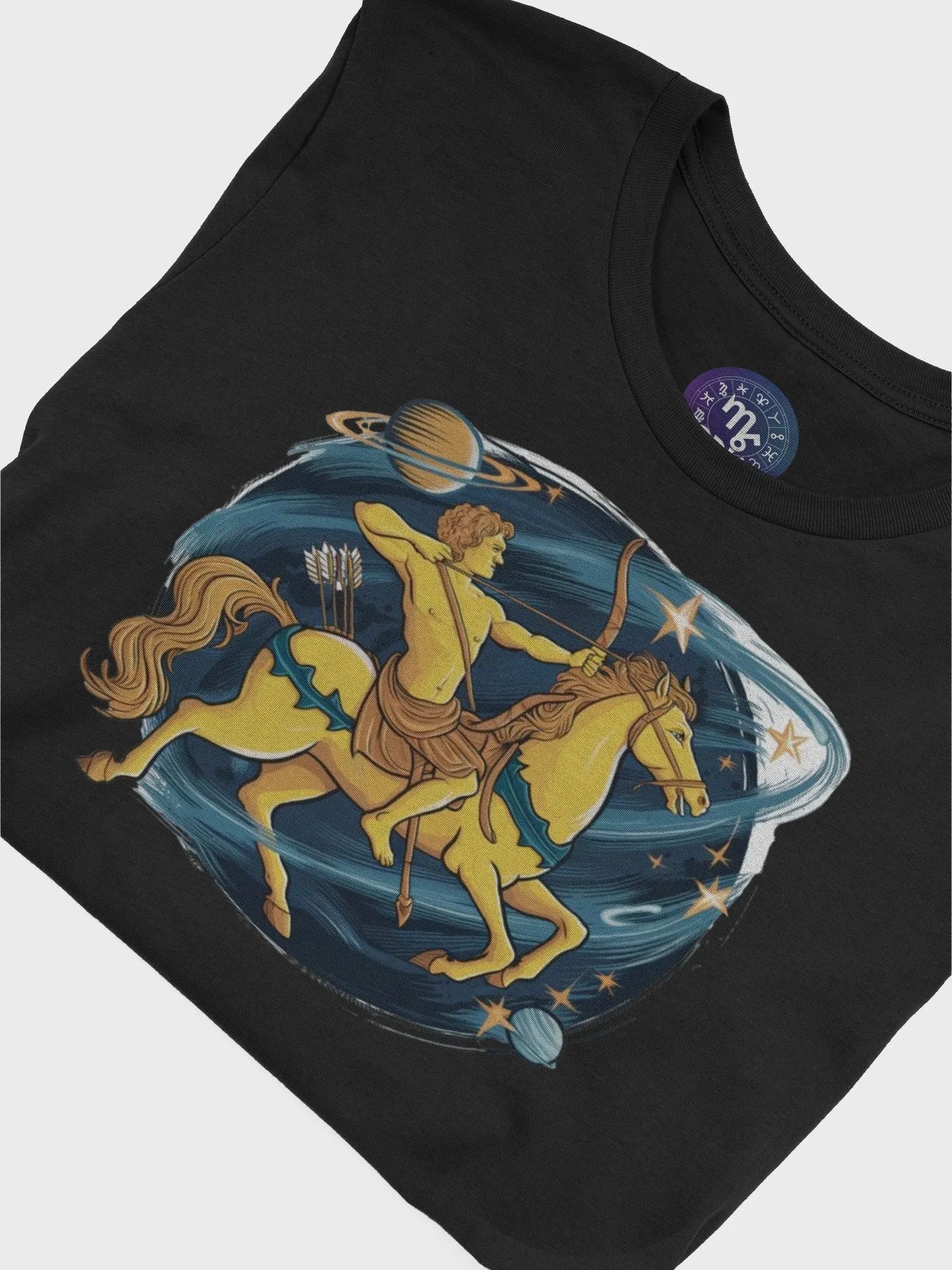 Sagittarius Zodiac Unisex Supersoft T-Shirt - Cosmic Archer Design product image (8)