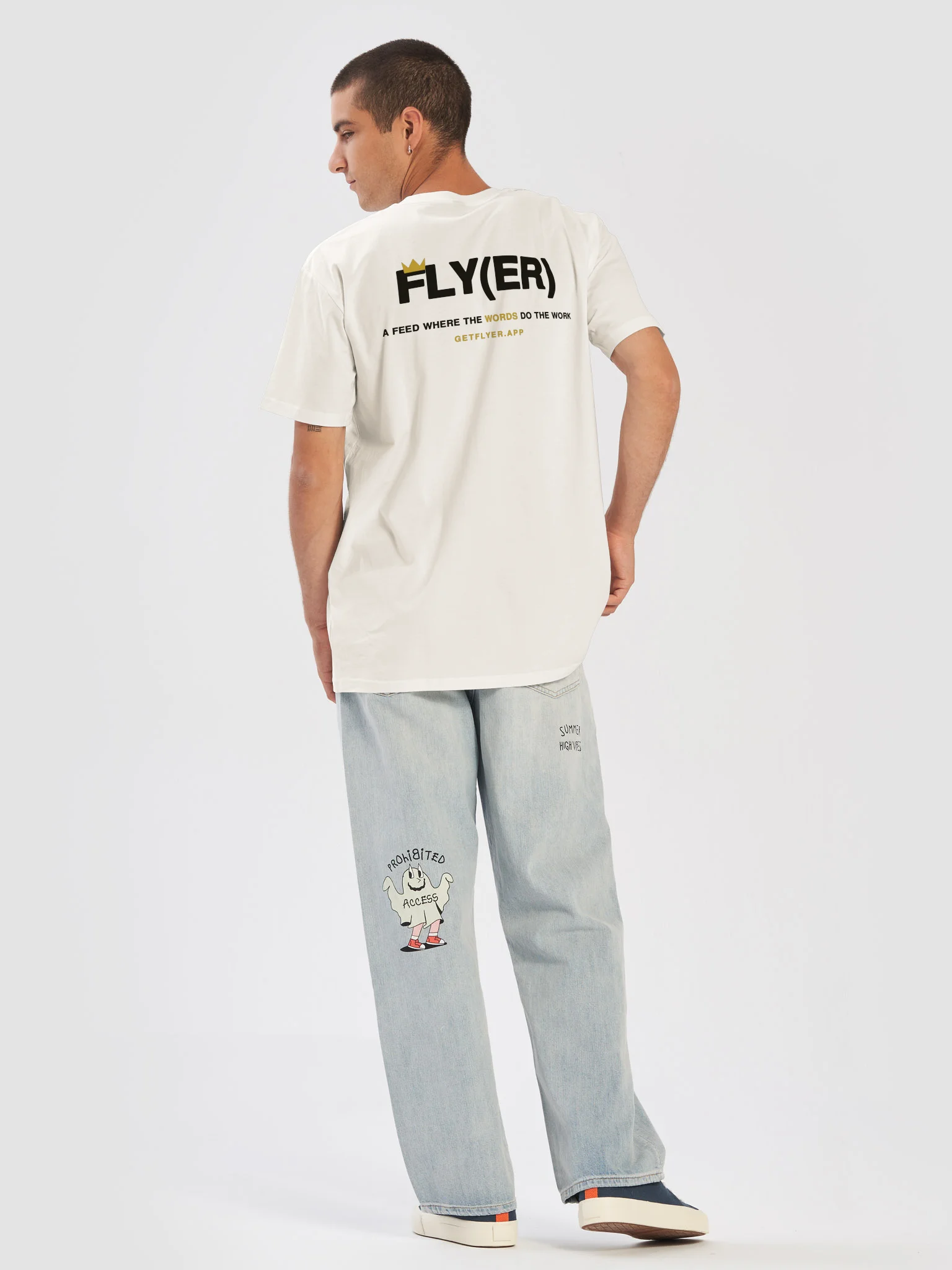 The Flyer Tee — Crown & Wordmark product image (6)