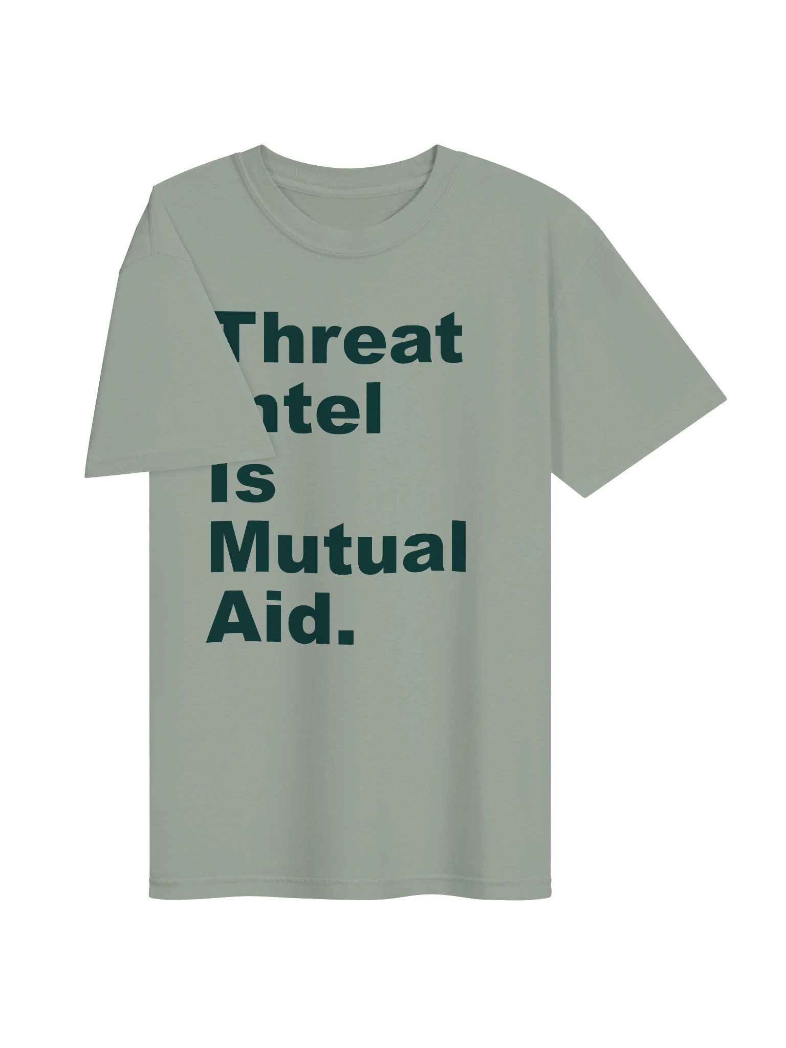 Threat Intel Is Mutual Aid Light Tee product image (3)