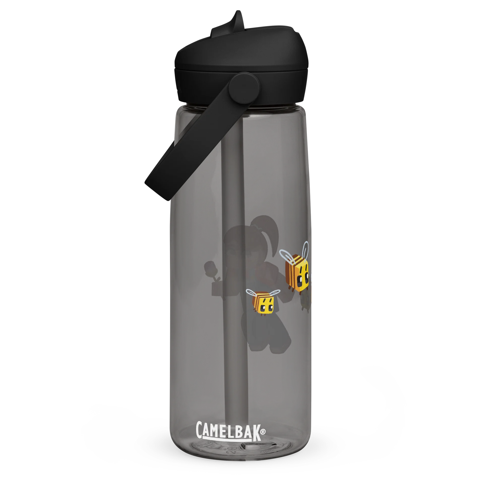 Bee Team Flip Straw Water Bottle by Courtilly product image (3)