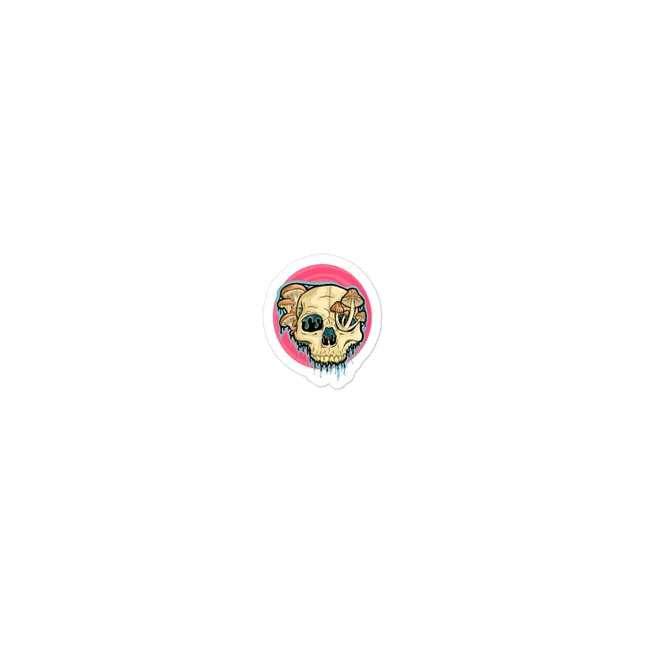 Drippy Mushroom Skull III Sticker product image (2)