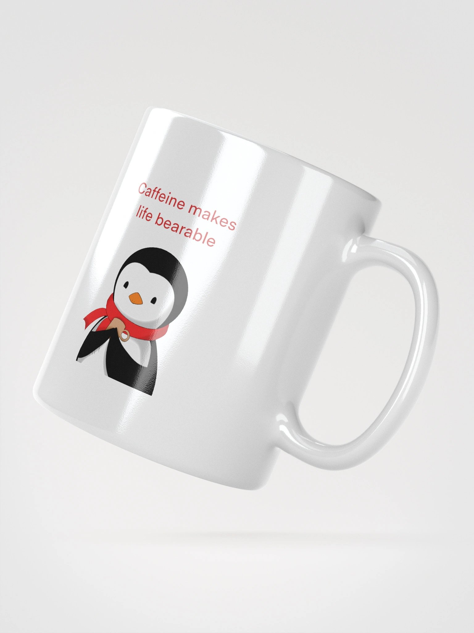 Caffeine Enjoyer White Glossy Mug product image (3)
