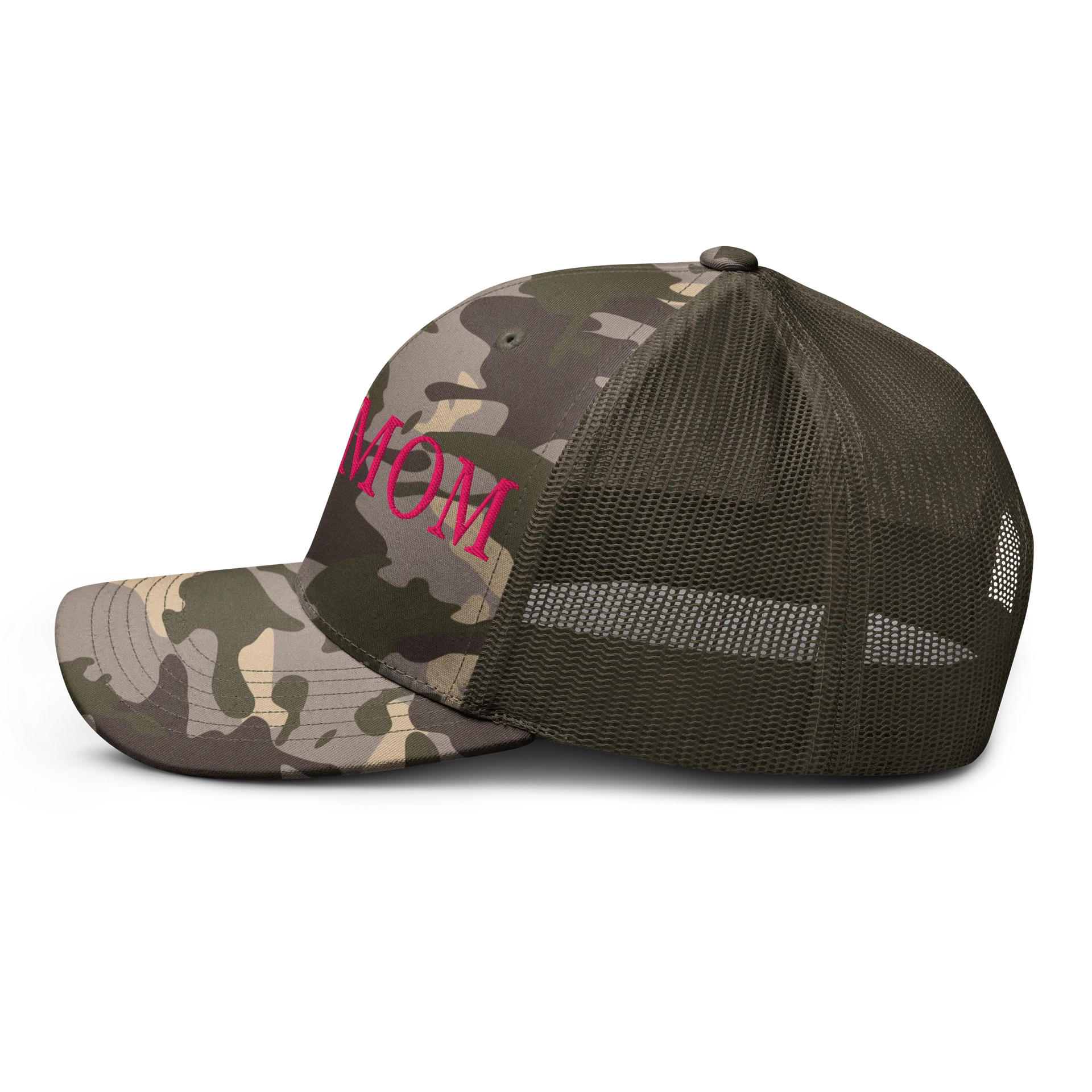 Embroidered Dog Mom Hat Camouflage Trucker Hat product image (15)