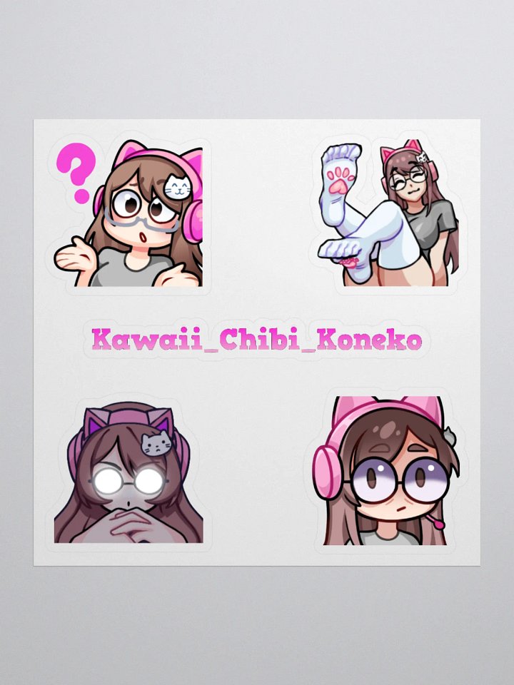Koneko Kiss cut sticker sheet Whimzee art sheet 2 product image (2)