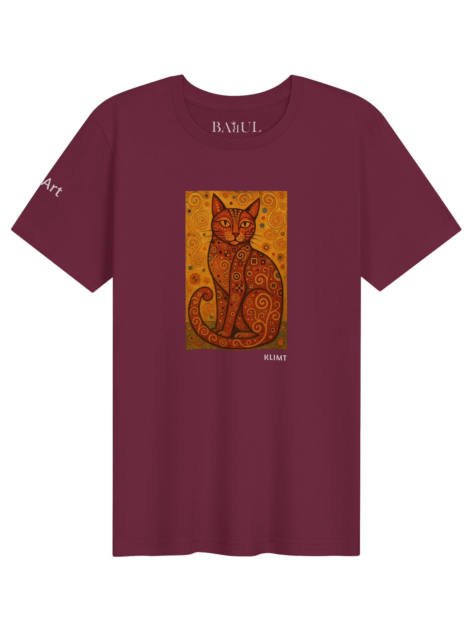 CATART Unisex Jersey Cat T-Shirt - KLIMT - Iconic Painting Reimagined with Cats product image (1)