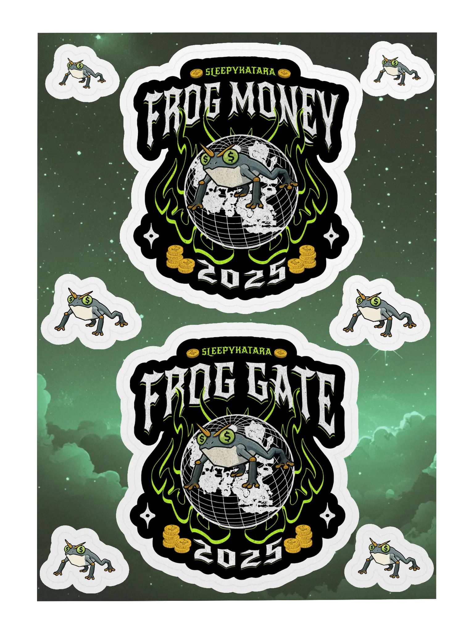 FROGMONEY2025 Sticker Sheet product image (1)
