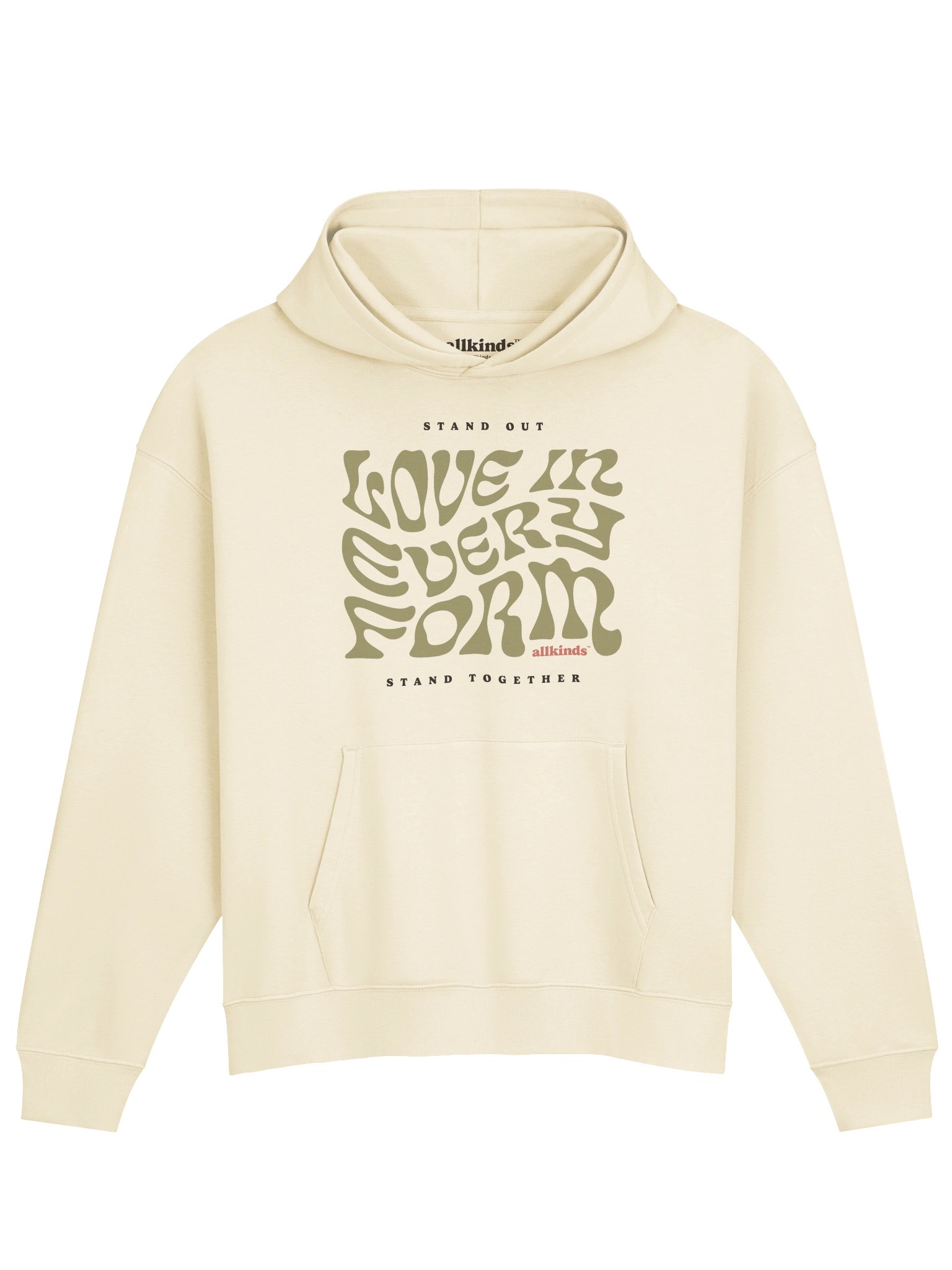 the 'love in every form' hoodie | light product image (1)