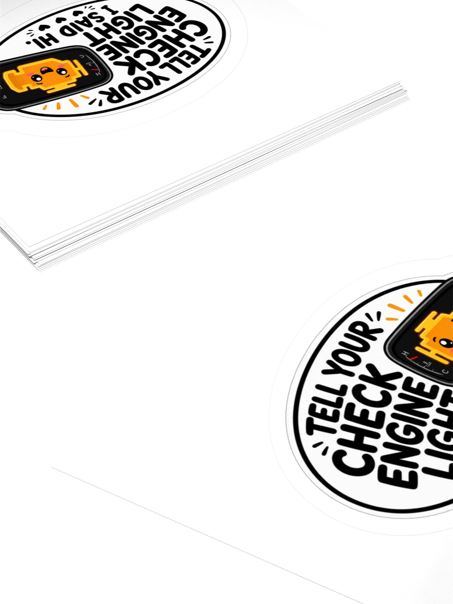 Tell Your Check Engine Light I Said Hi Kiss Cut Sticker product image (4)
