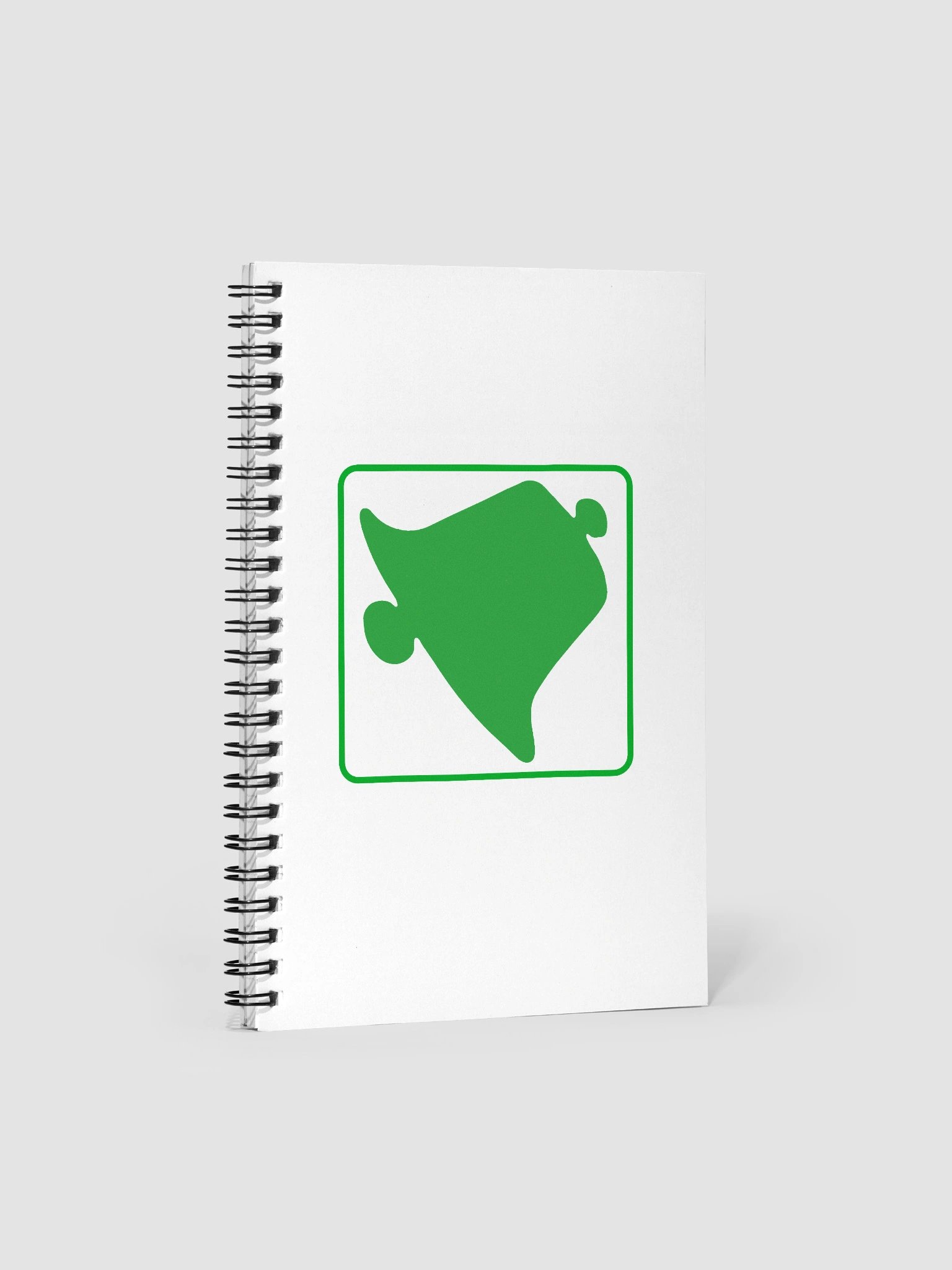 Manta Ray Green Spiral Notebook product image (1)