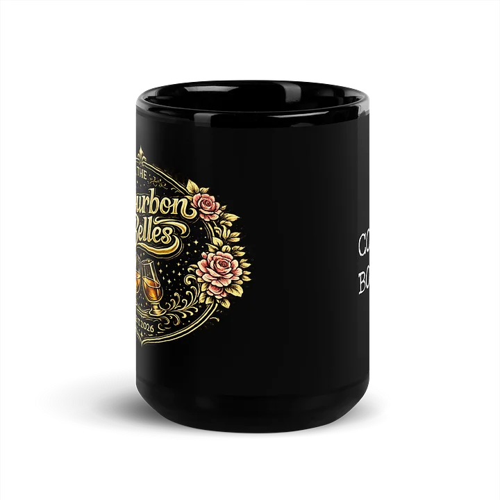 The Bourbon Belles Vintage Whiskey Mug – Black Ceramic Coffee Mug product image (2)