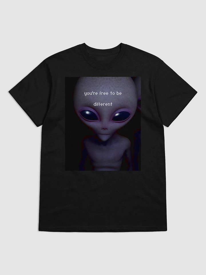 You Are Free to Be Different Alien T-Shirt – Embrace Your Uniqueness! product image (1)