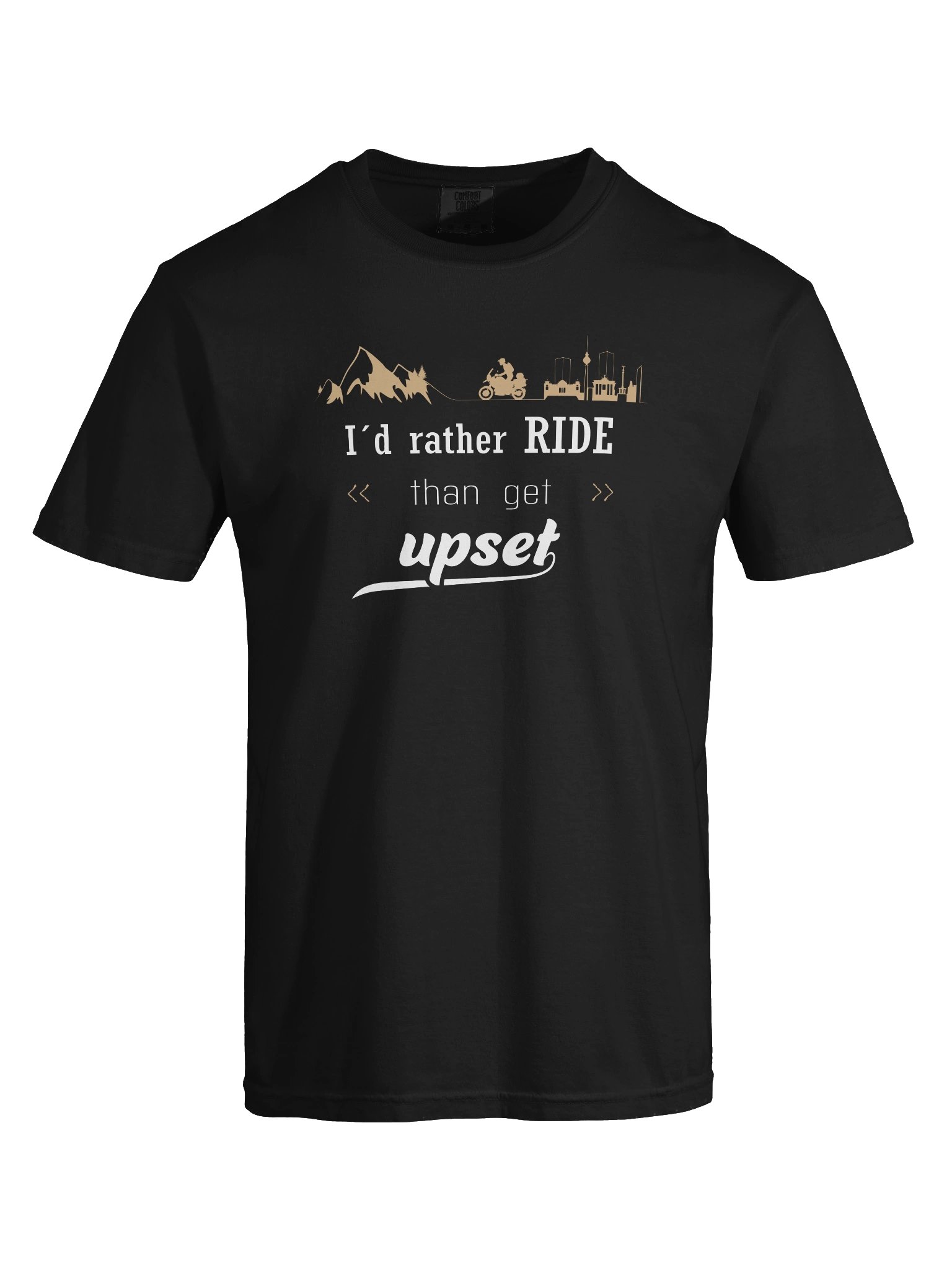 I'd rather RIDE than get upset | MEN’S T-Shirt product image (1)