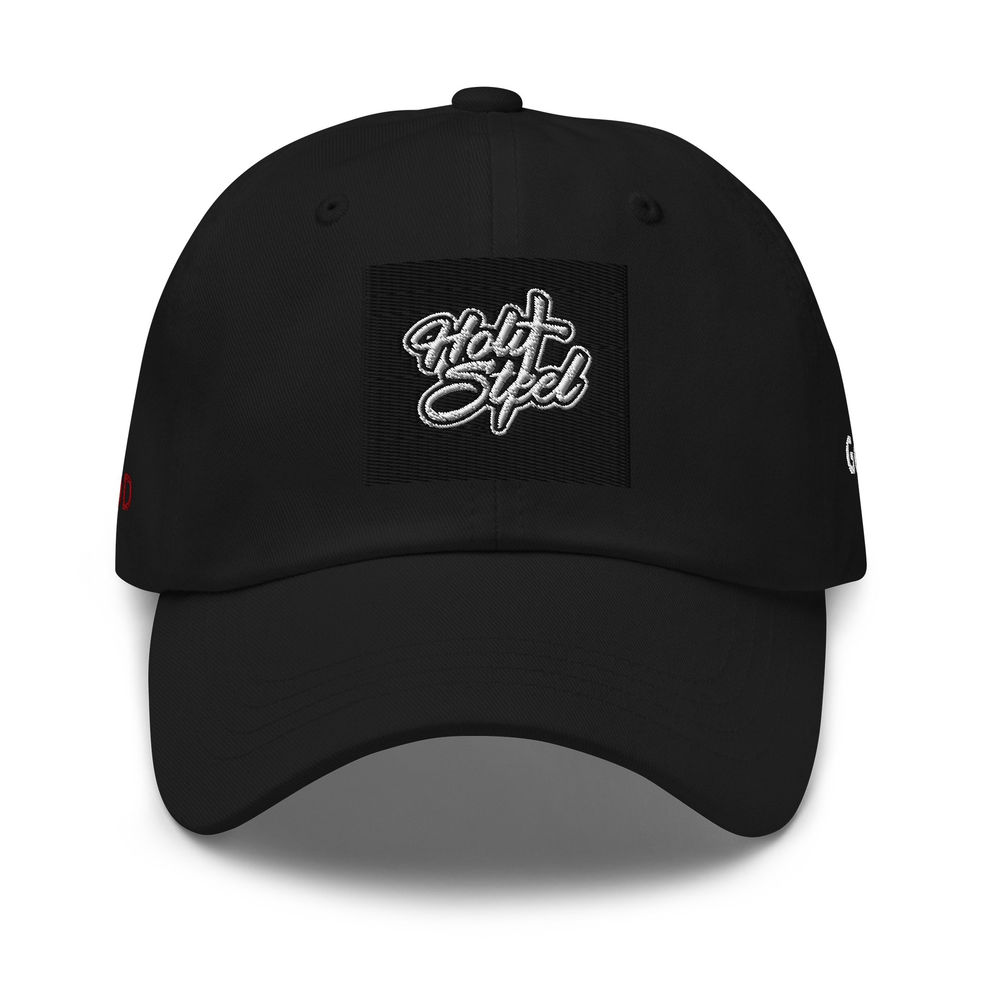 Holy Steel Cursive Dad Hat product image (1)