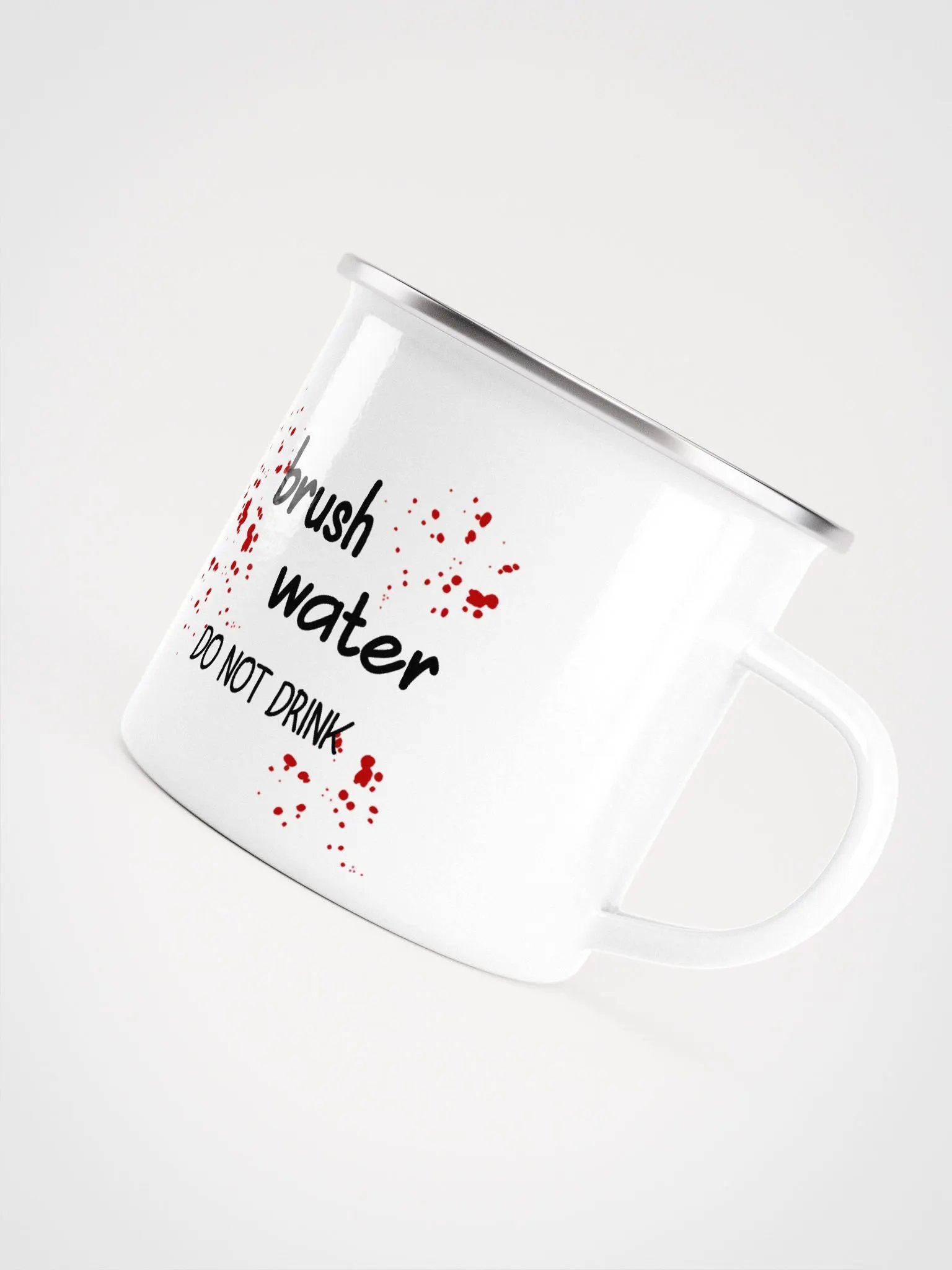Brush Cleaning Enamel Mug product image (4)