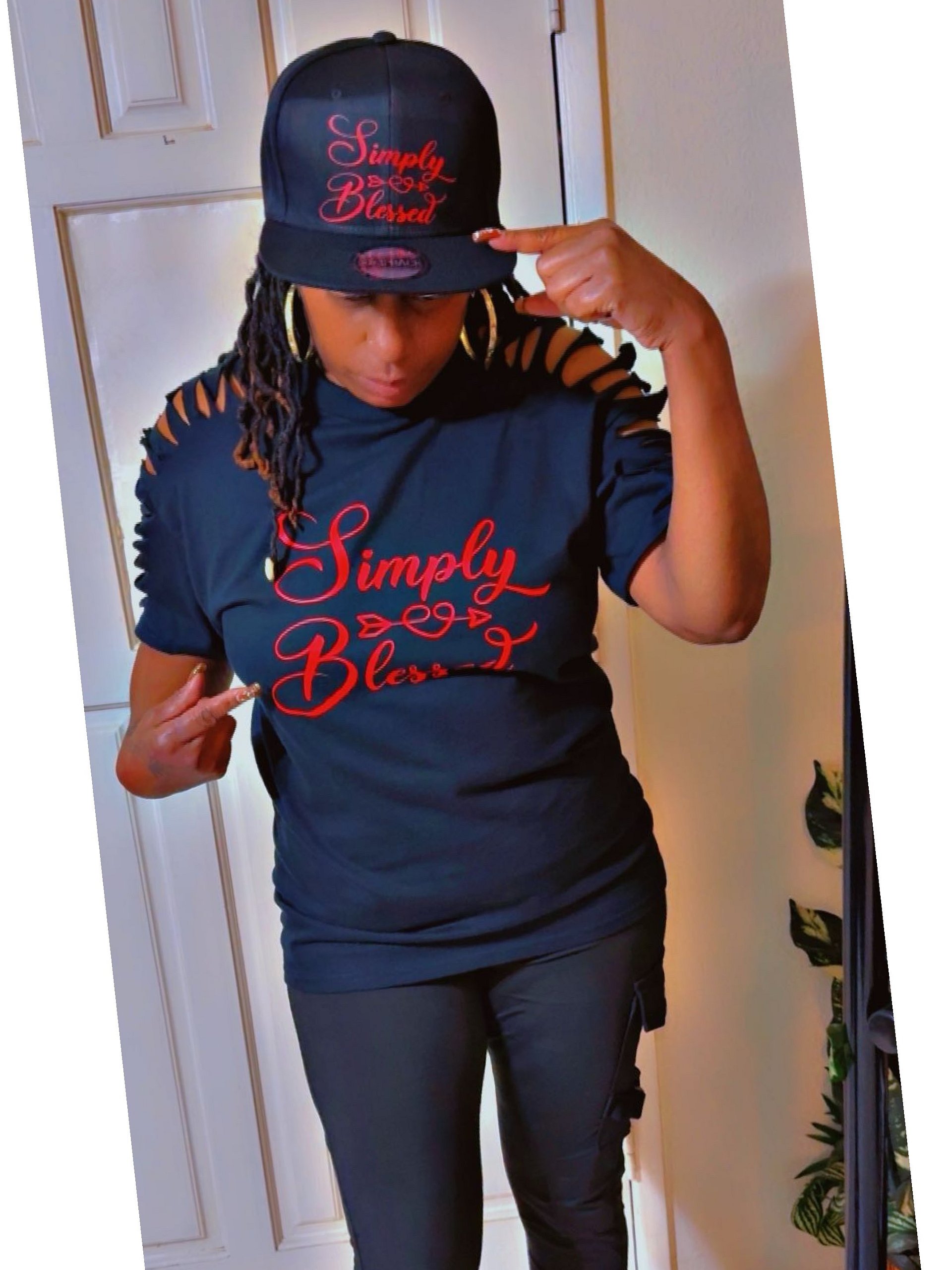 Simply blessed shirt & hat set product image (1)