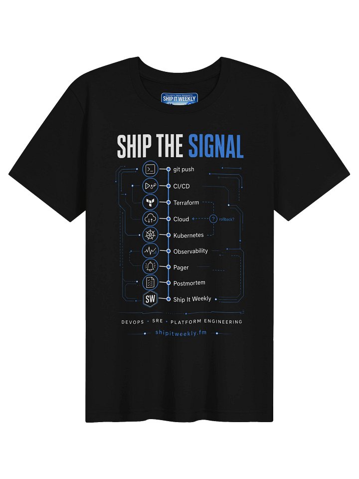 Ship the Signal | Ship It Weekly DevOps Tee product image (1)
