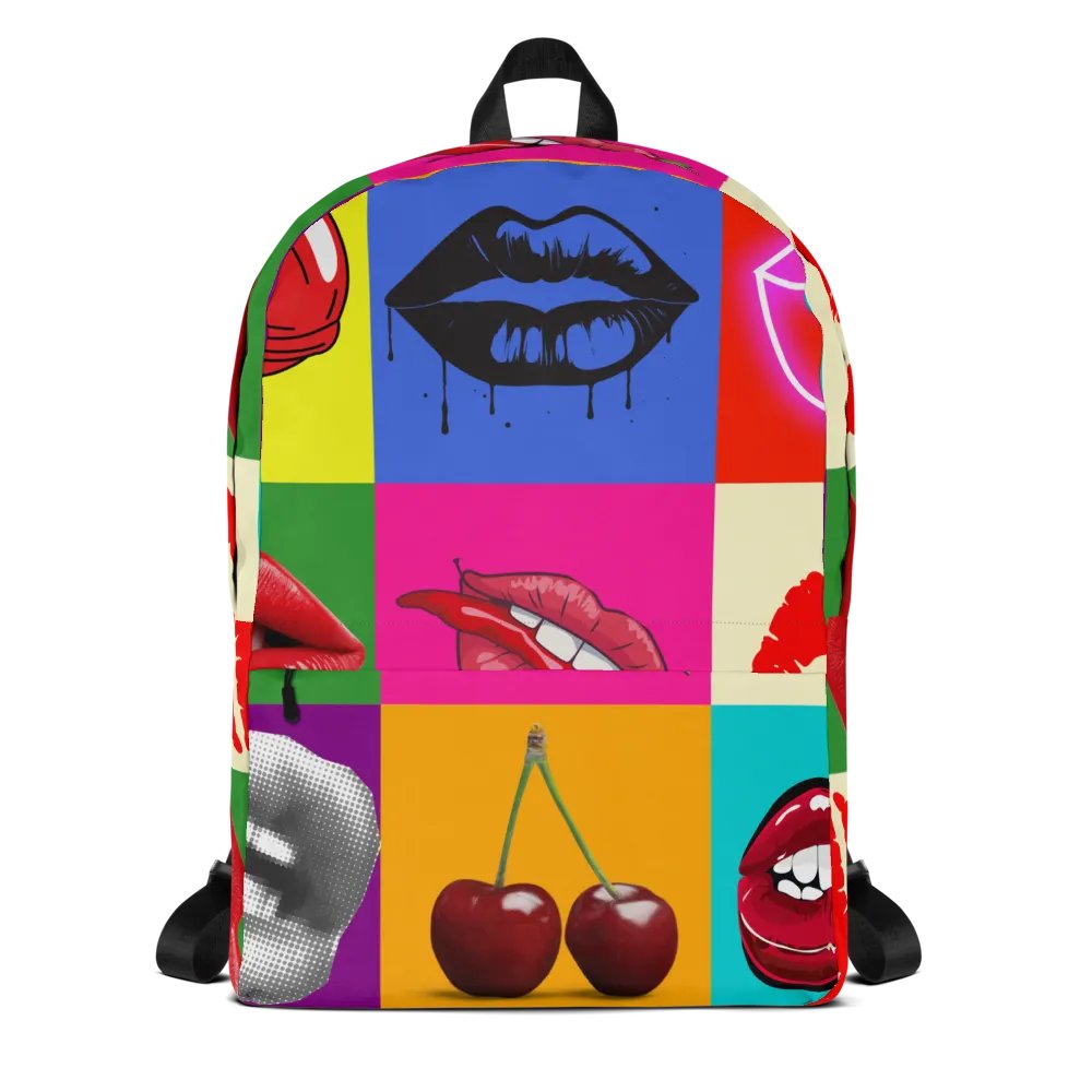 Luscious Lips and Cherries All-Over Print Backpack product image (9)