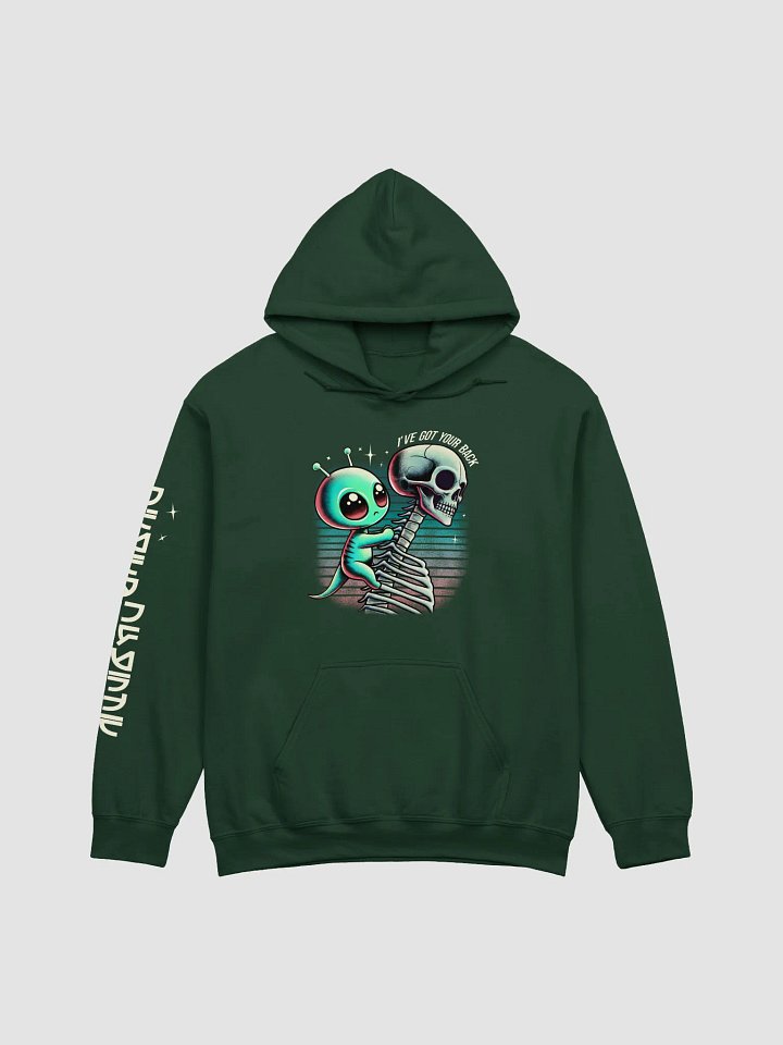 "I’ve Got Your Back" Alien Hoodie ( Sleeve Detail) product image (4)