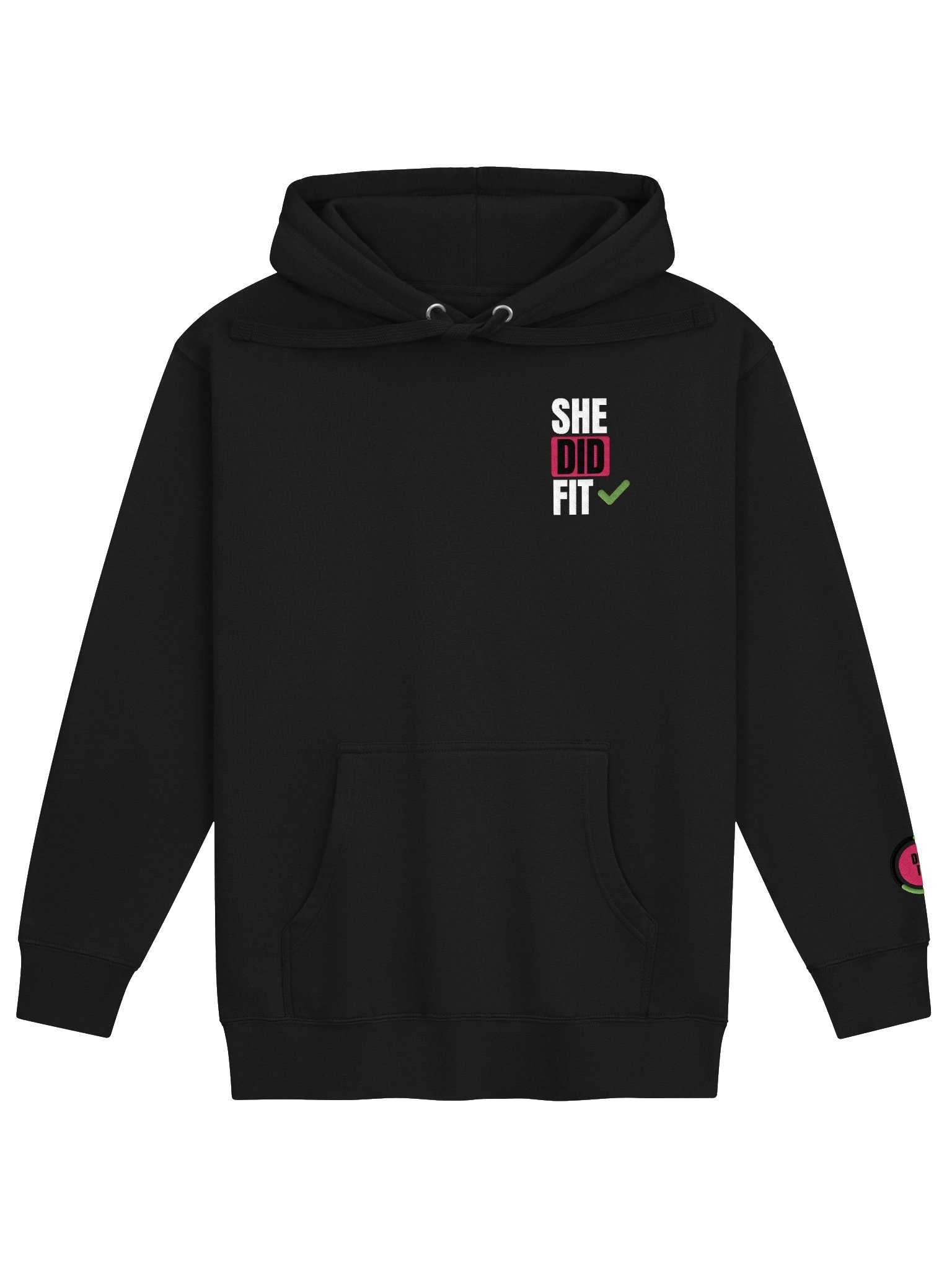 The Show Up Cloud Hoodie (Stitched Black) product image (1)