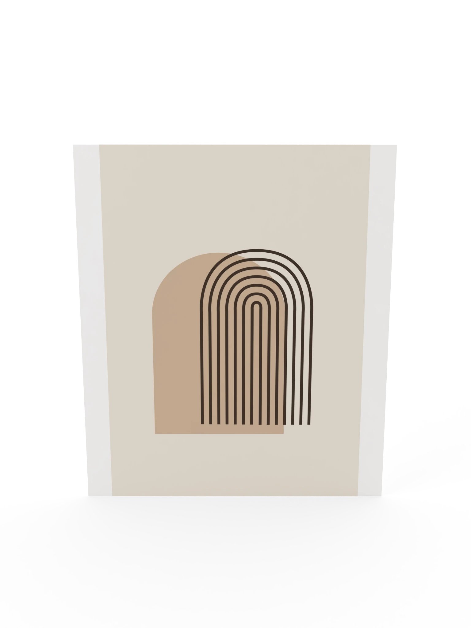 Mocha Layered Arch Print | Neutral Bathroom Wall Art product image (7)