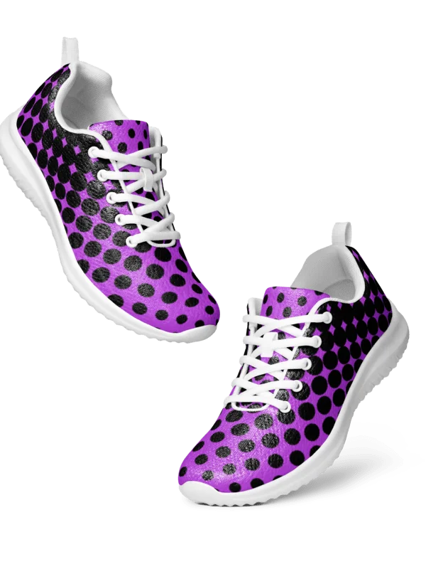 Deep Purple Halftone Vortex Women's Sneakers product image (4)