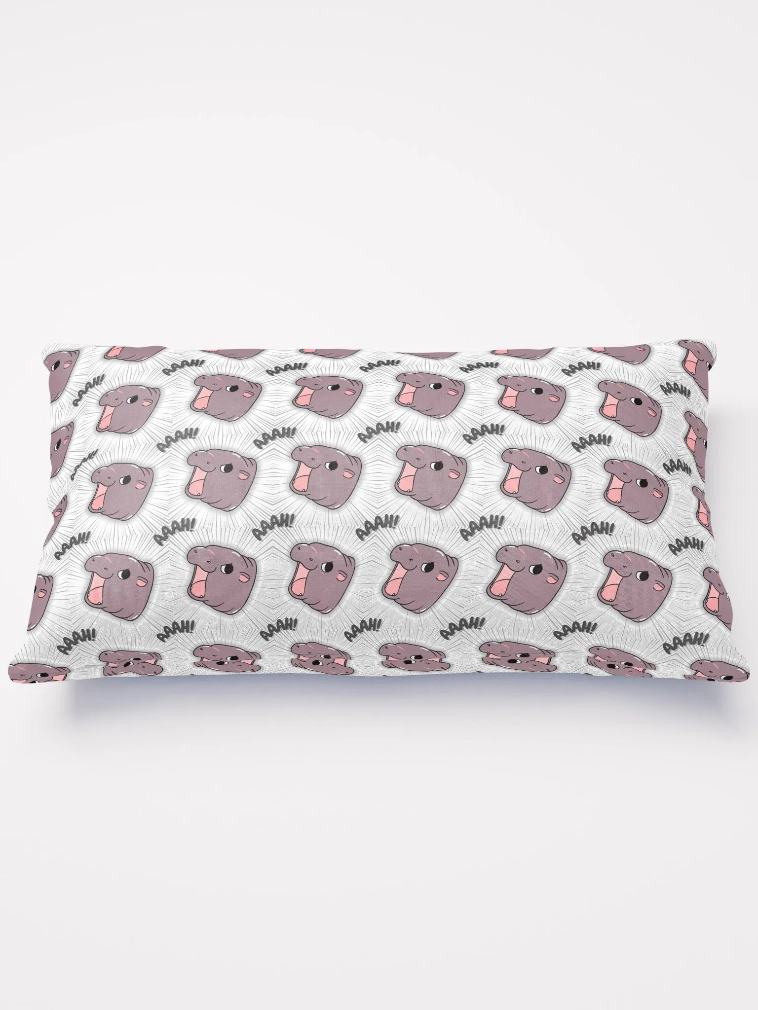 MOODENG'S WHITE AAAH! PILLOW! product image (2)