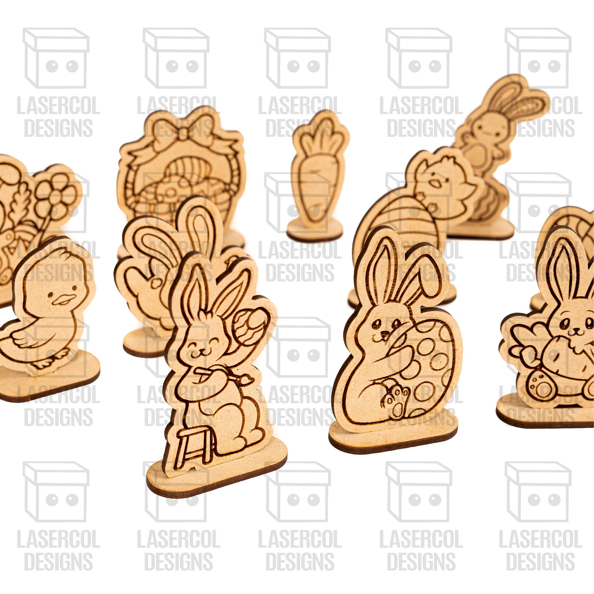 Easter Cutouts With Base Set 1 - Laser Cut Files product image (10)