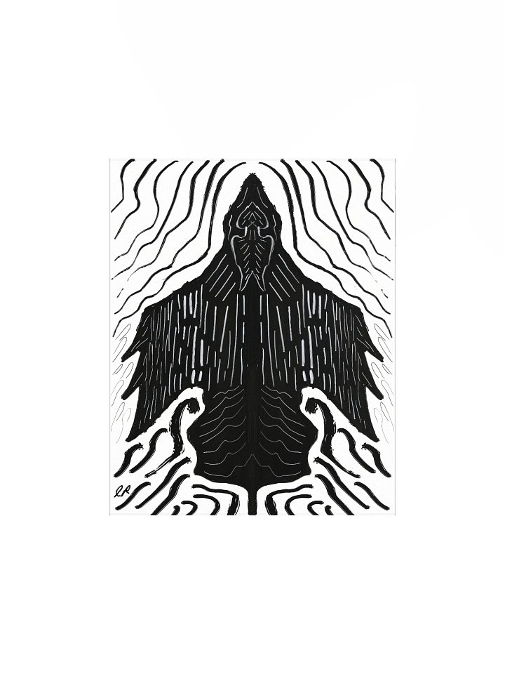 The Night Phoenix Matte Poster Print/Dark Home Decor by Eric Ravenwolf product image (1)