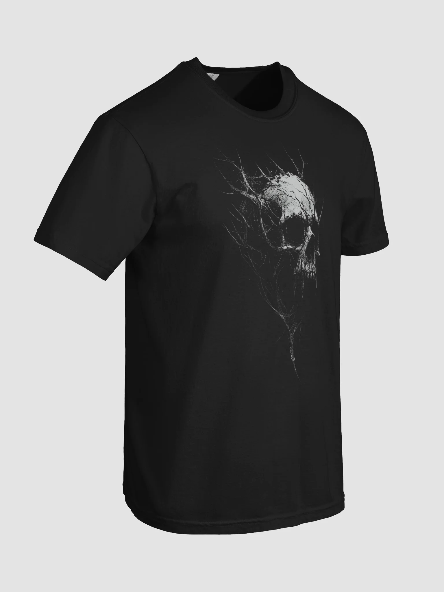 Smoke Skull Black Short-Sleeve Graphic T-Shirt product image (8)
